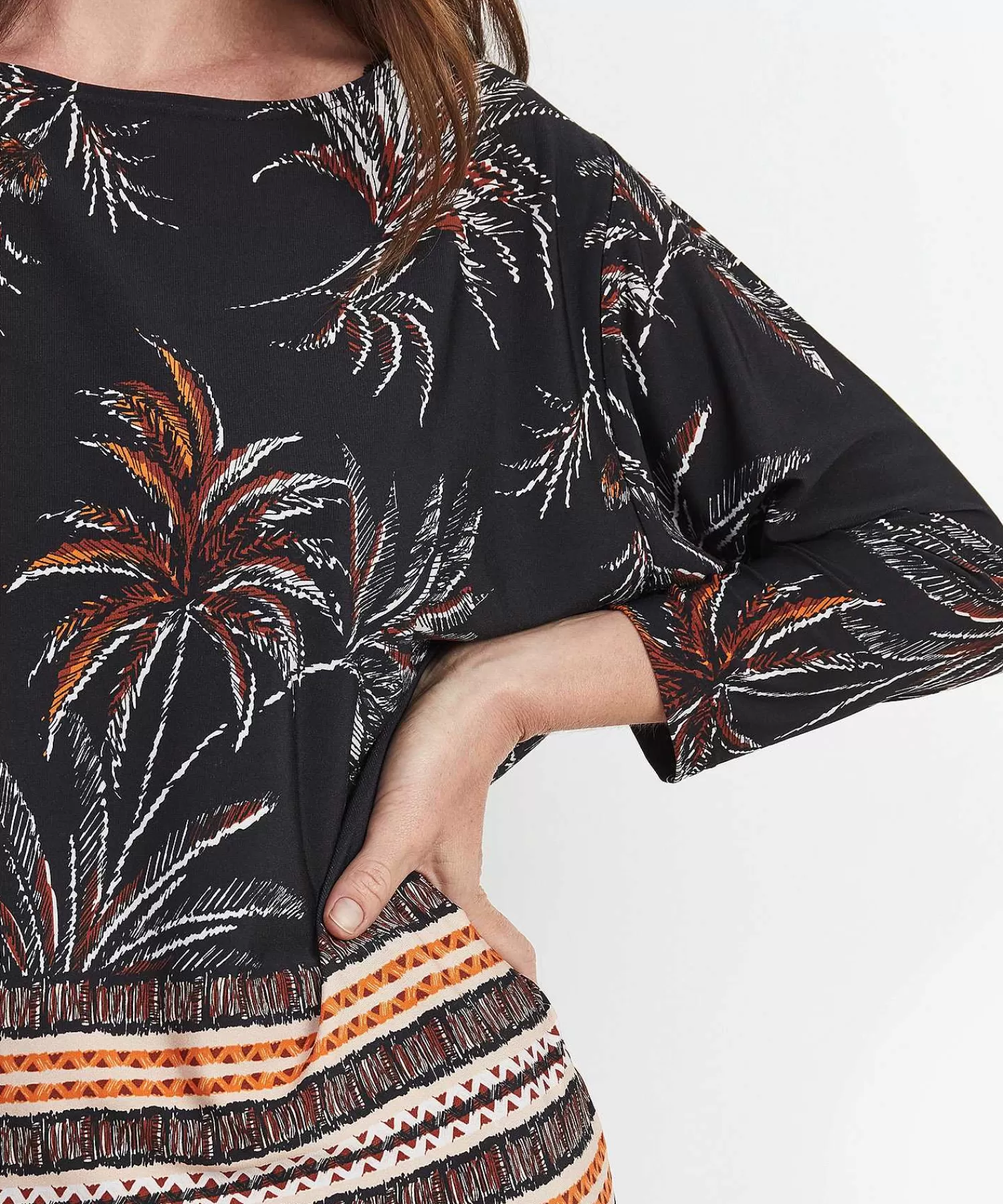 GIULIA E TU Top Estampado De Hojas Shop