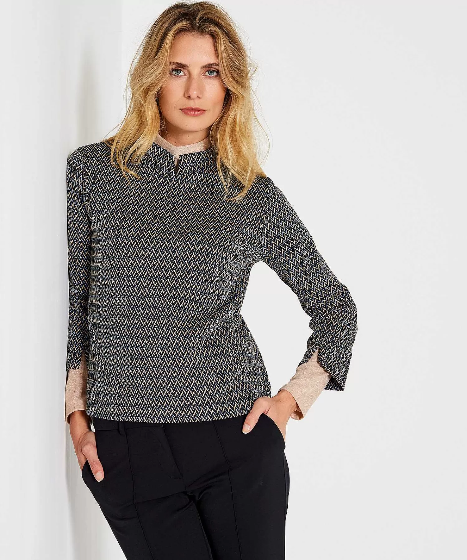 GIULIA E TU Top Jacquard De Espiga Shop