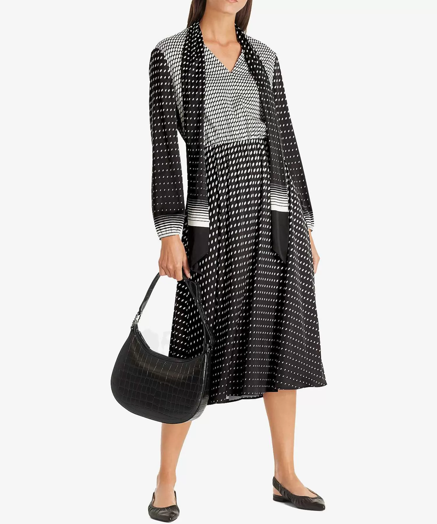 Marc Cain Remix Graficos Del Vestido Marc Cain + Bufanda Flash Sale