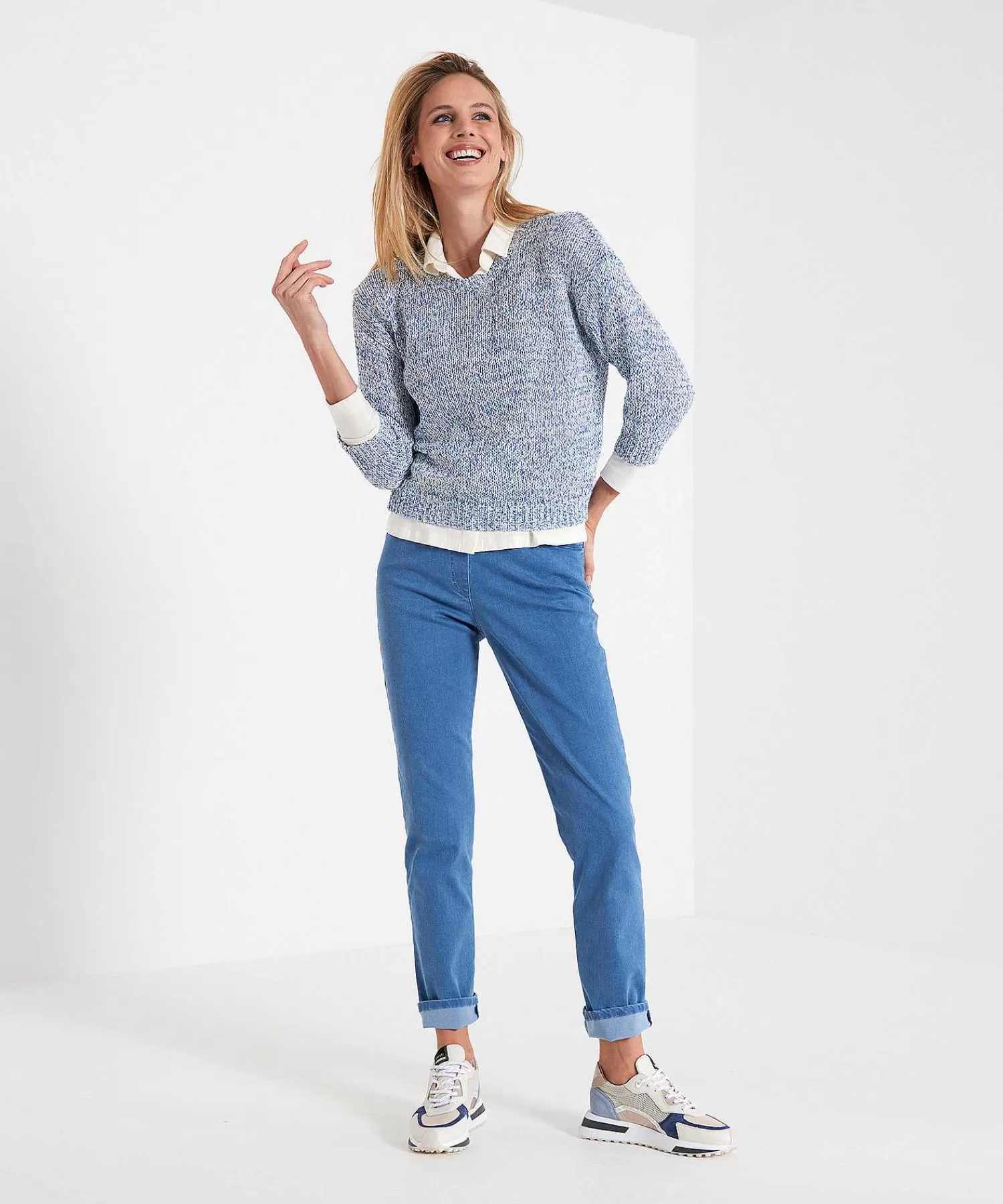 GIULIA E TU Hilo De Cinta Para Sueter Melange Fashion