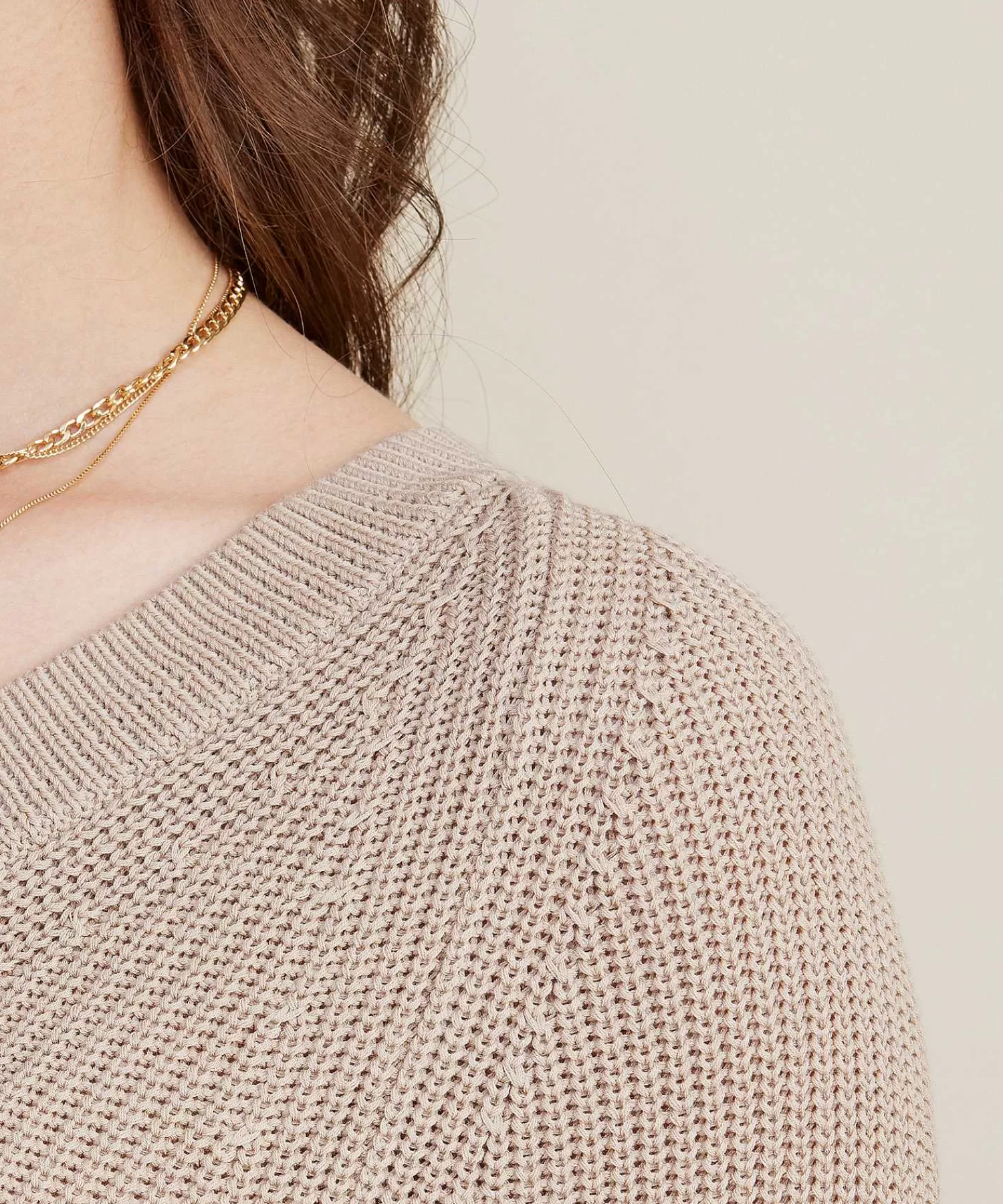 * Jersey Con Cuello En V Best Sale