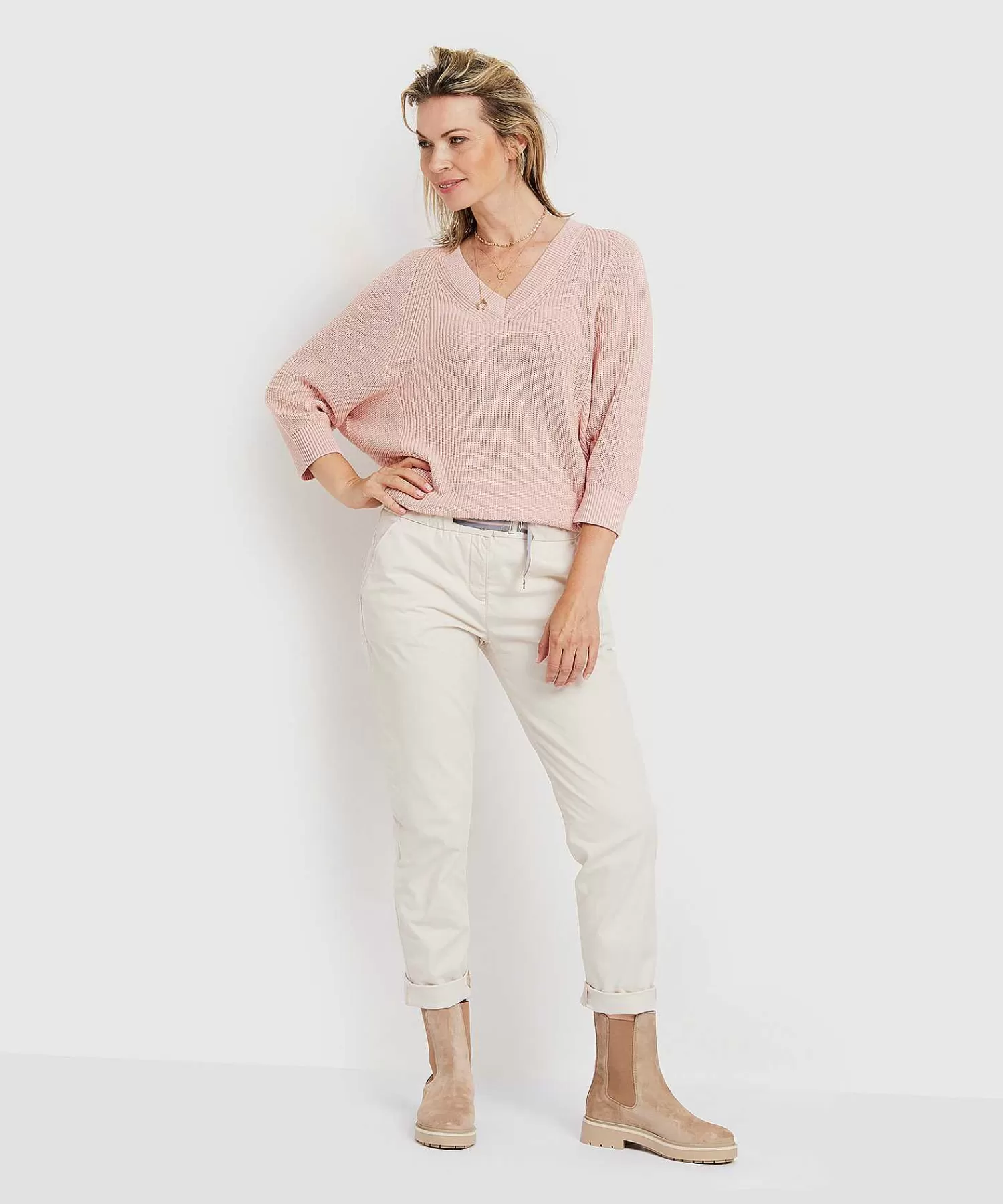 * Jersey Con Cuello En V Outlet