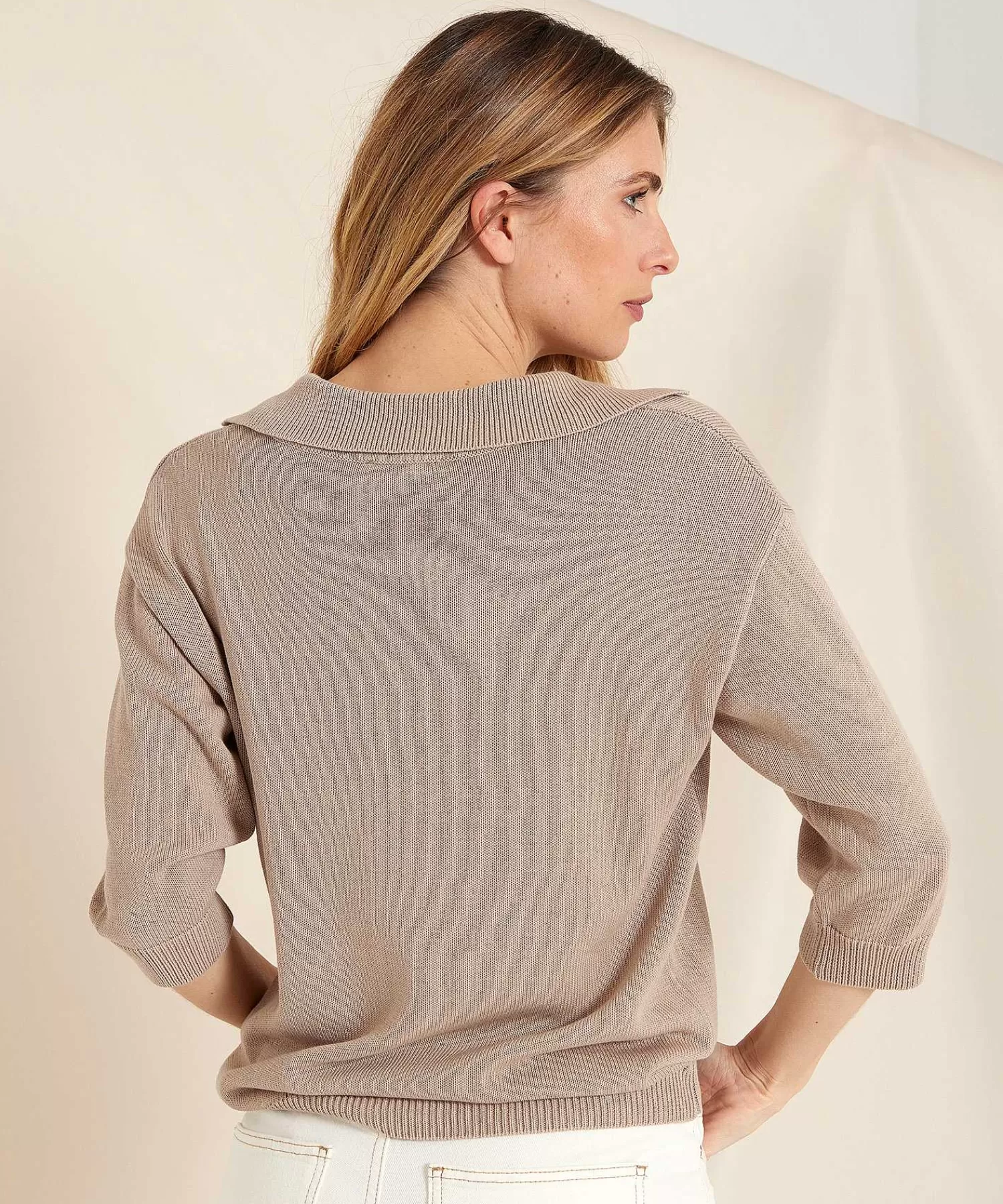 * Jersey Con Cuello Tipo Polo Outlet