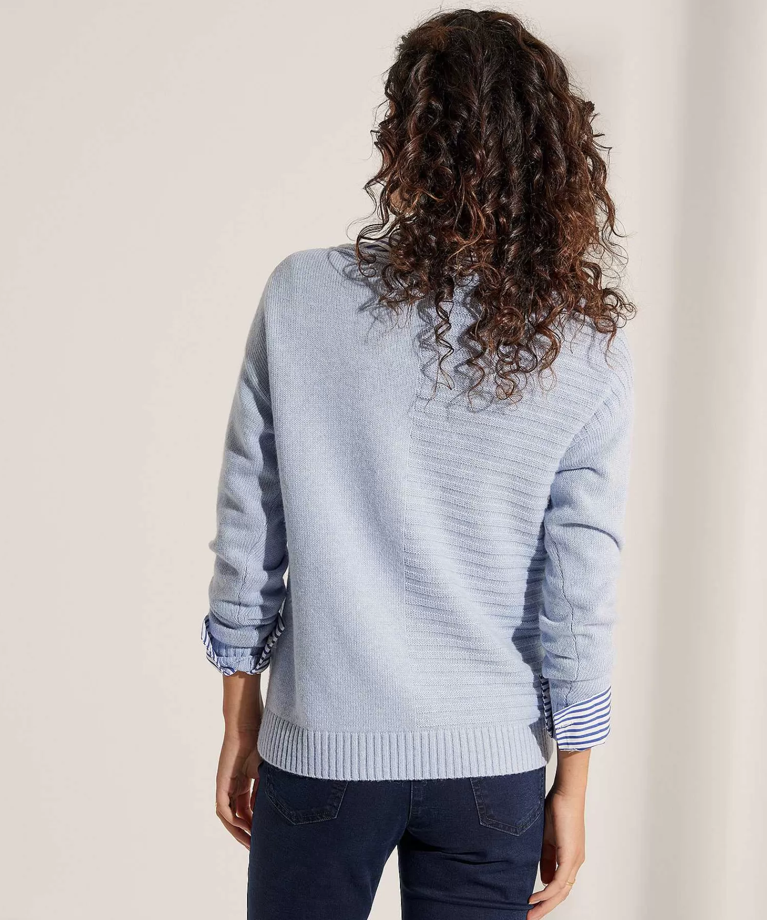 * Jersey Cuello Redondo Con Bolsillo Fashion