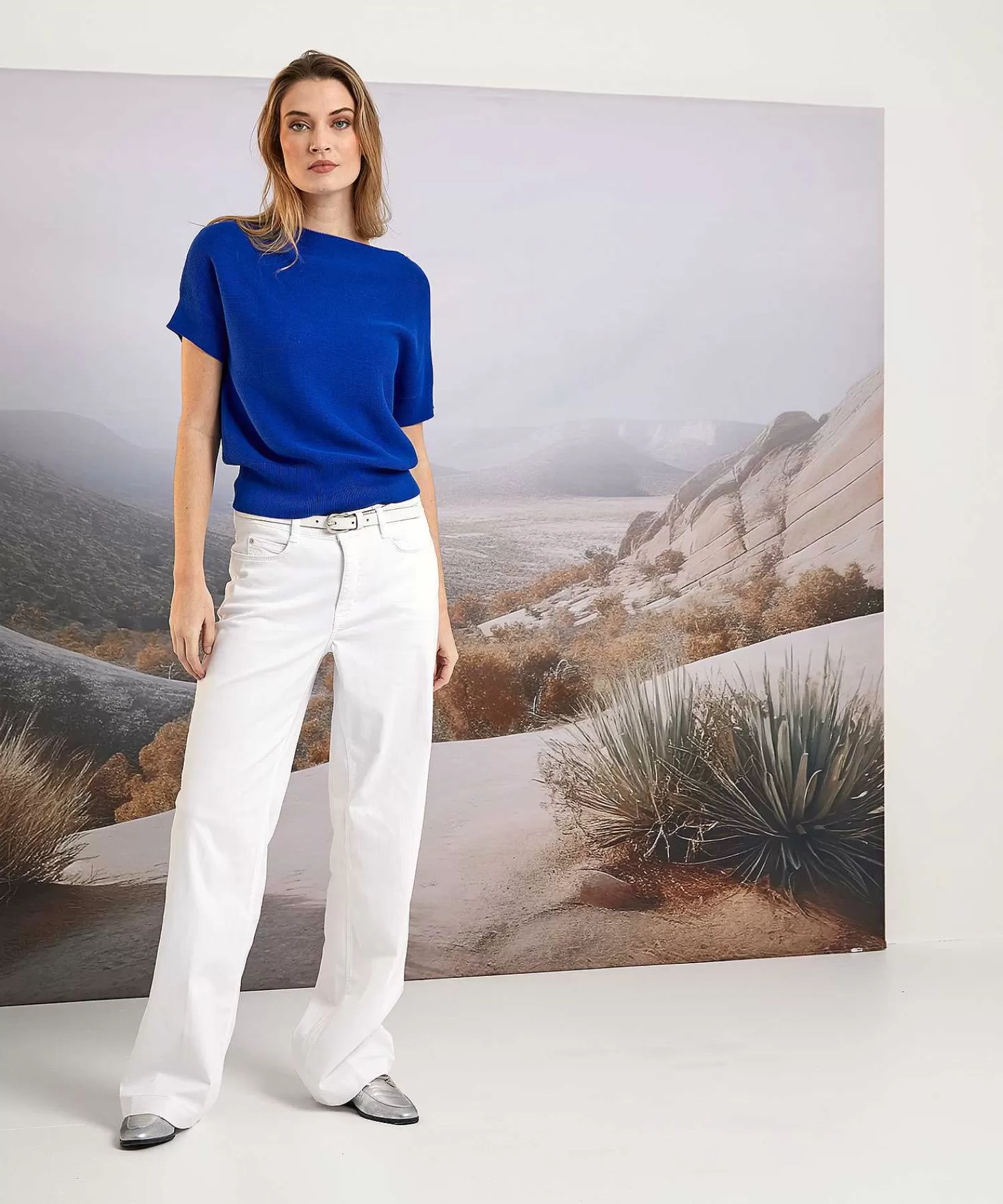 Caroline Biss Jersey Con Hombros Descubiertos De Sale