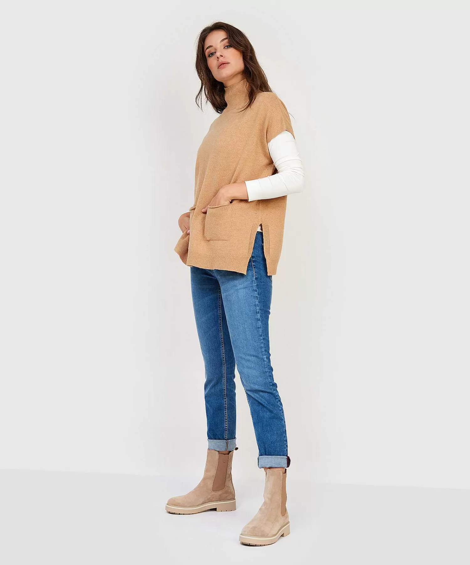 * Jersey De Cuello Alto Roezel De Essentials New