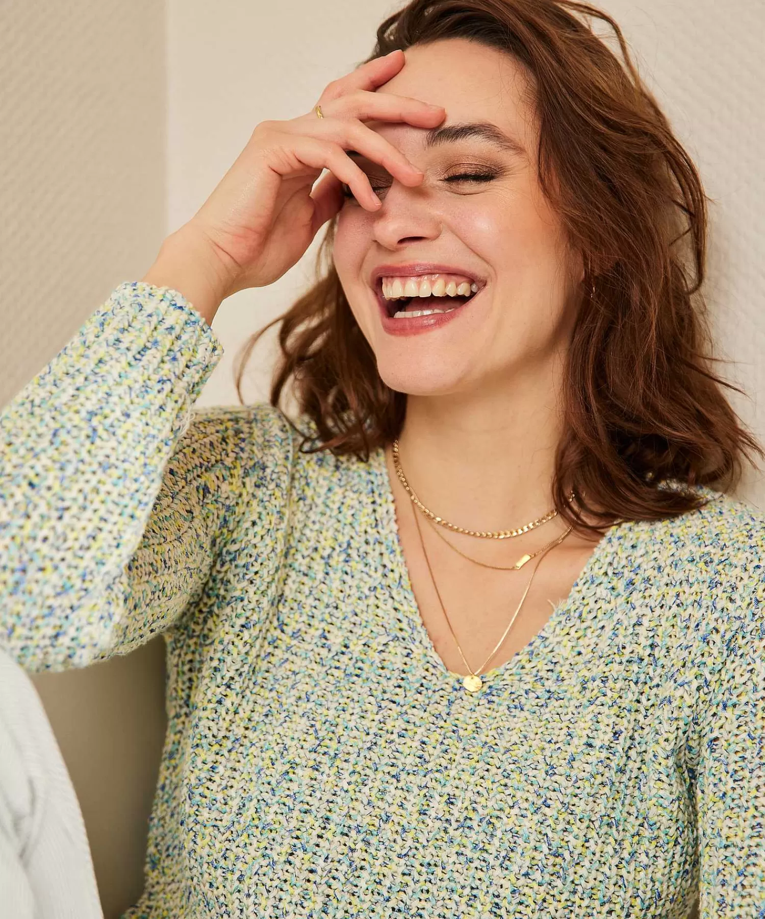 GIULIA E TU Jersey De Hilo Con Cinta Multicolor Sale