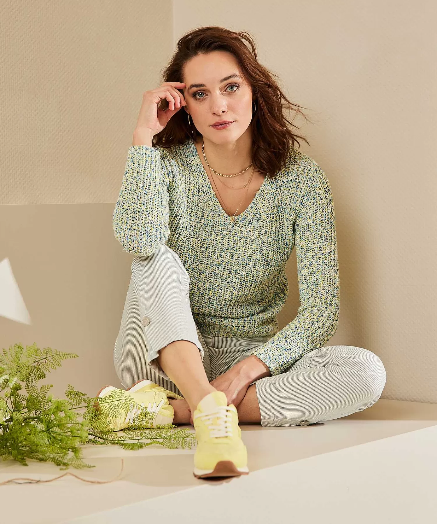GIULIA E TU Jersey De Hilo Con Cinta Multicolor Sale