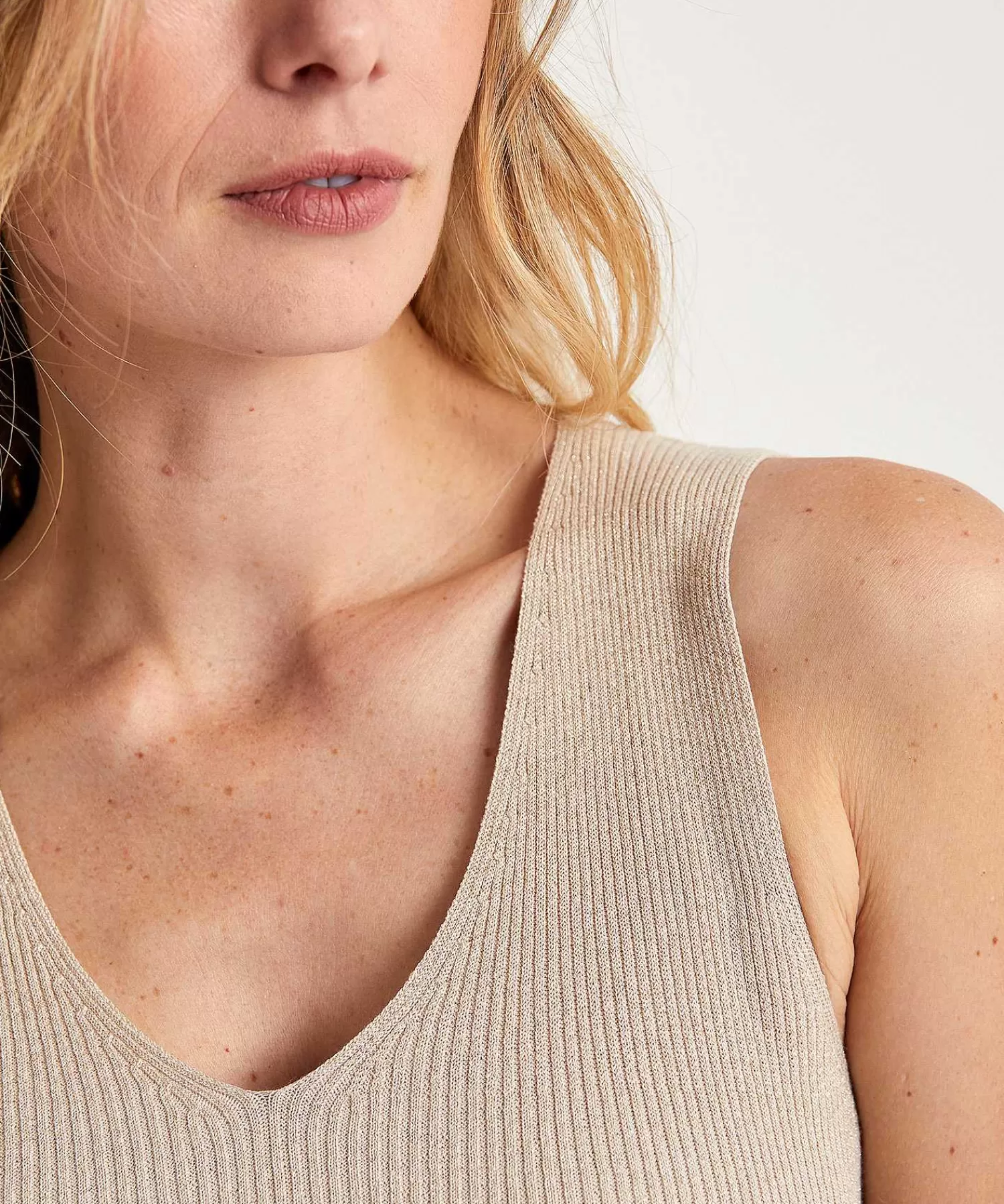 GIULIA E TU Jersey Sin Mangas Lurex Clearance