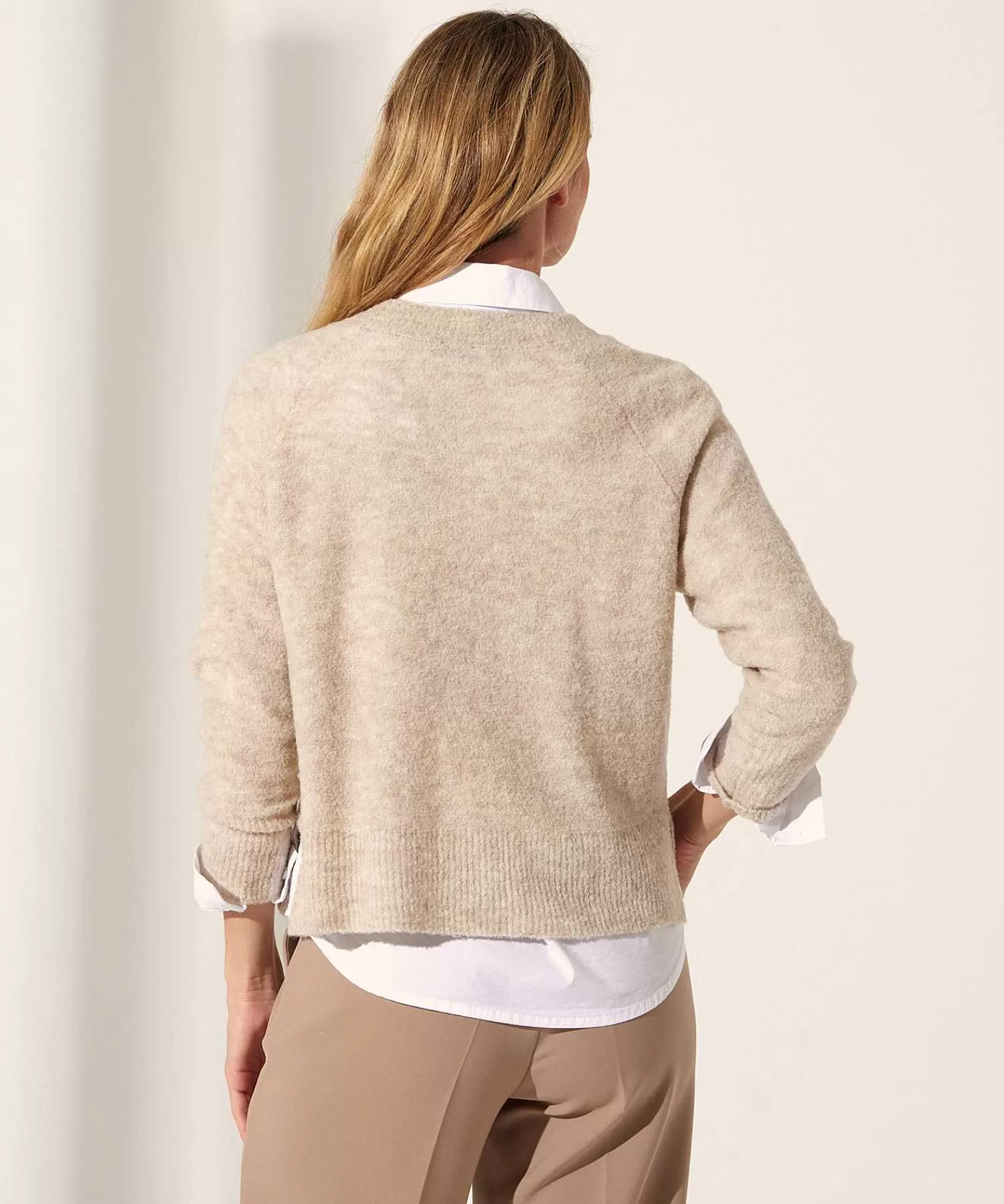 No Man's Land Jersey Mezcla De Lana Flash Sale