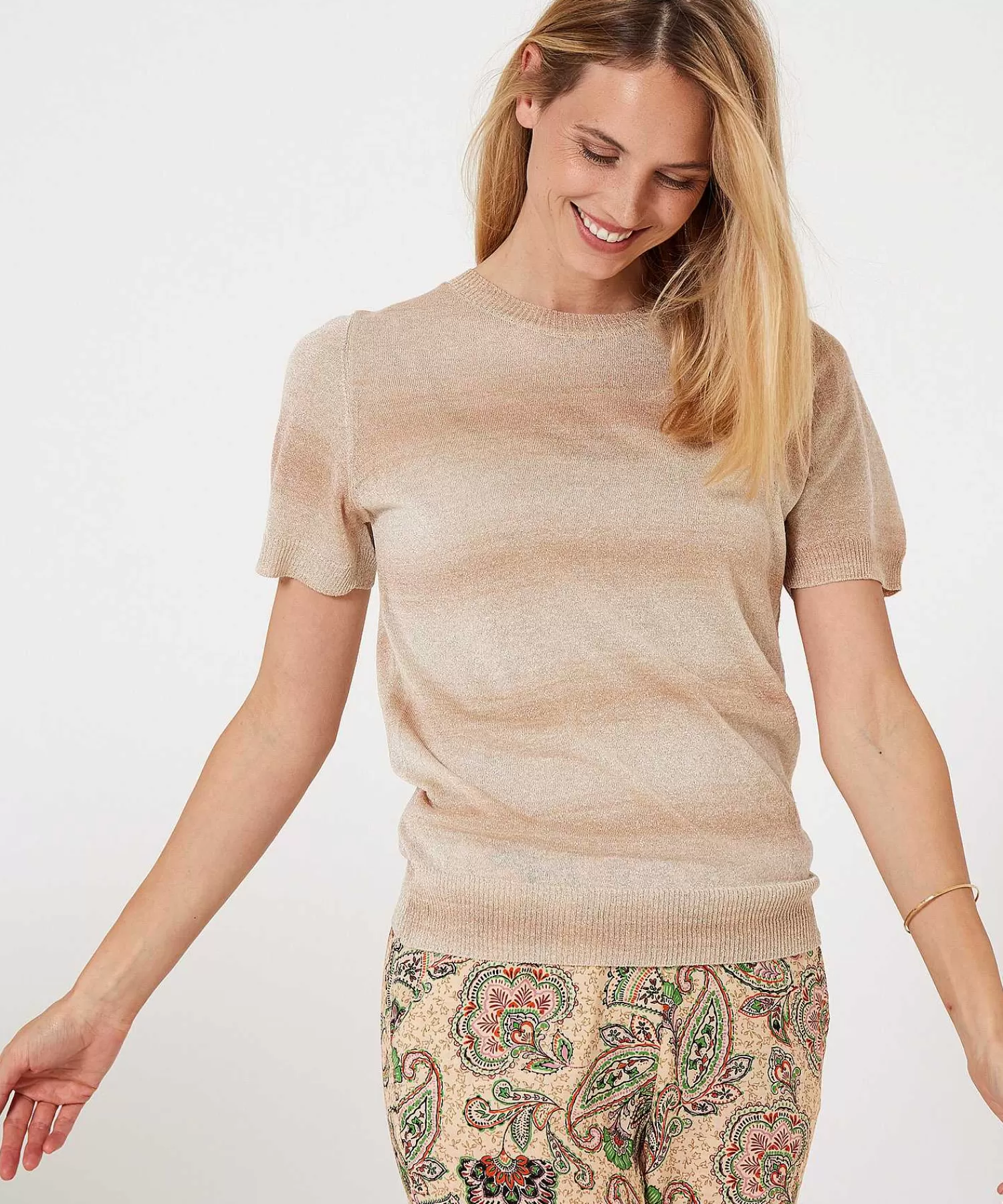 Summum Jersey Lurex Rayas Ombre Flash Sale