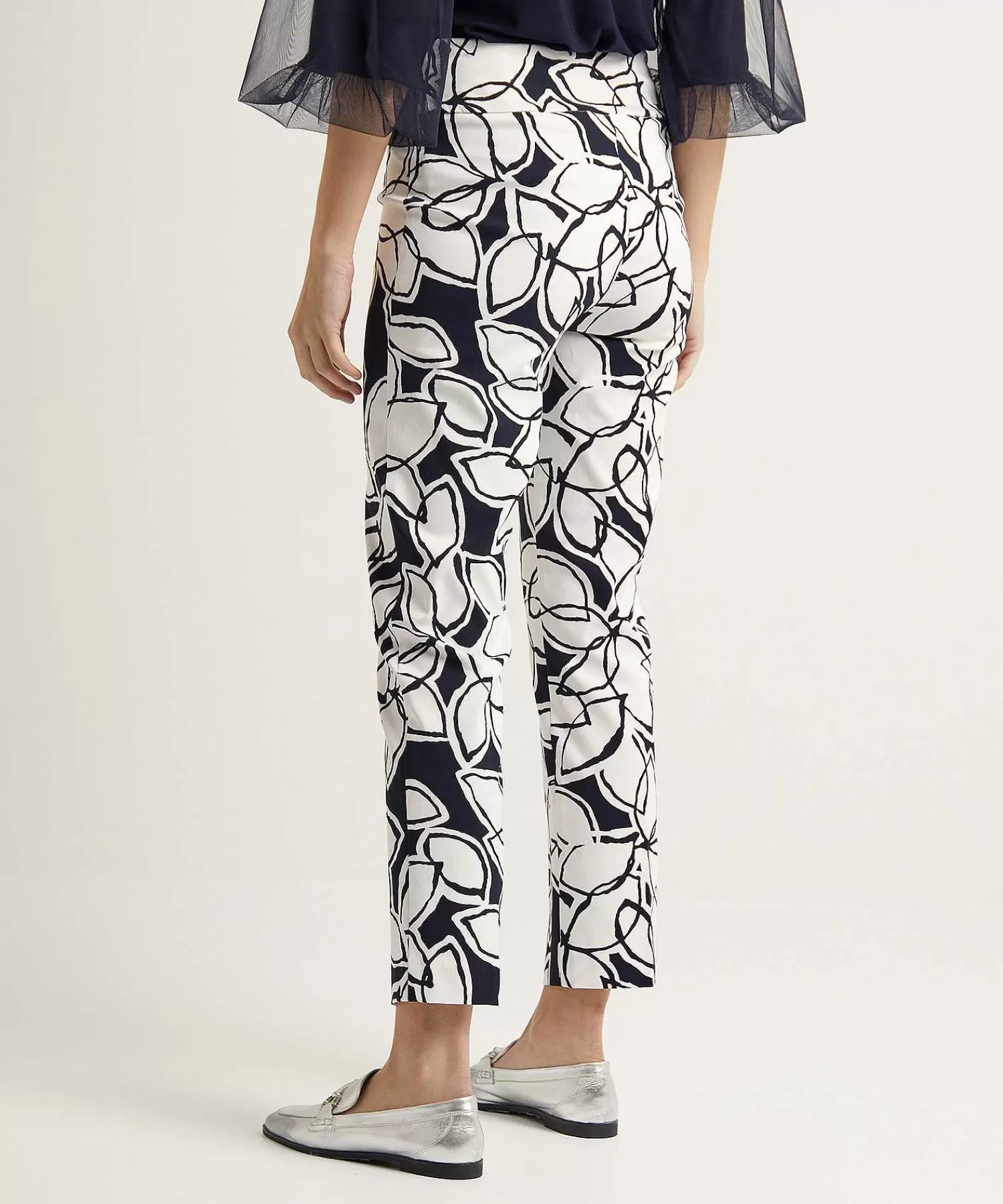 Joseph Ribkoff Pantalones De Viscosa Pesada Con Estampado De Hojas Shop