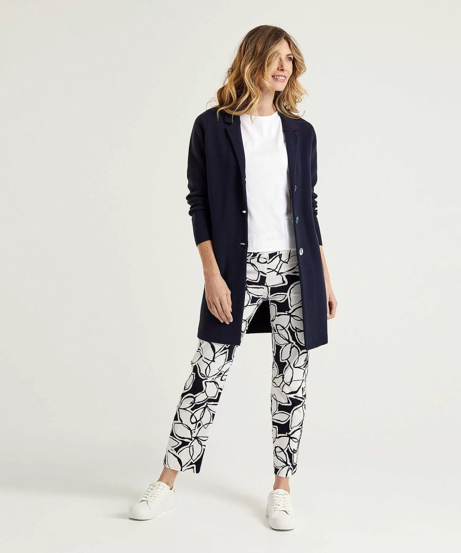 Joseph Ribkoff Pantalones De Viscosa Pesada Con Estampado De Hojas Shop