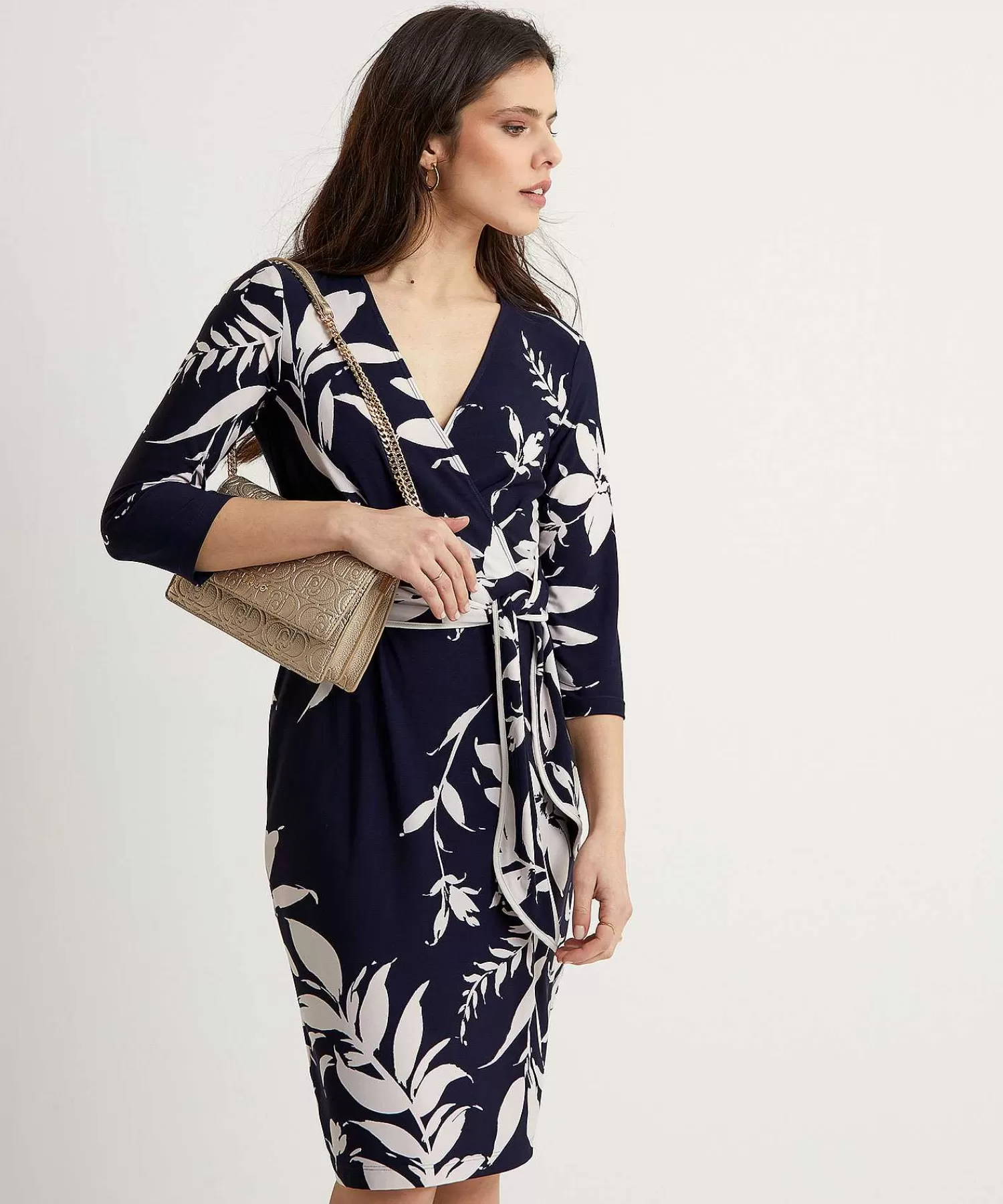 Joseph Ribkoff Vestido Cruzado Flor Best Sale