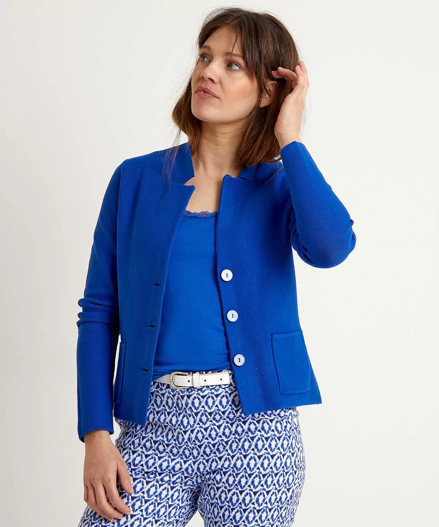 KYRA Blazer Chaleco Punto Luna Cheap