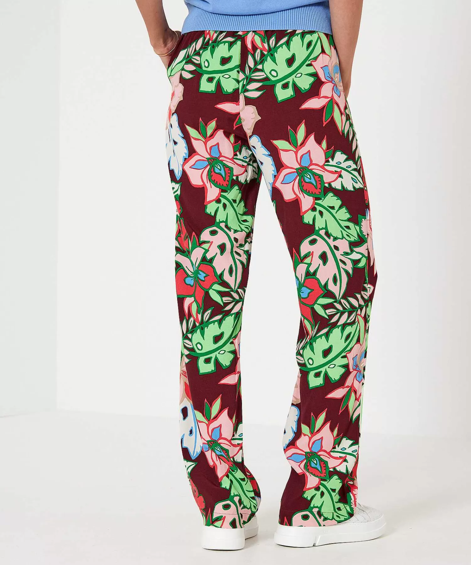 KYRA Pantalon Palazzo Flor Tropical Maisa Sale