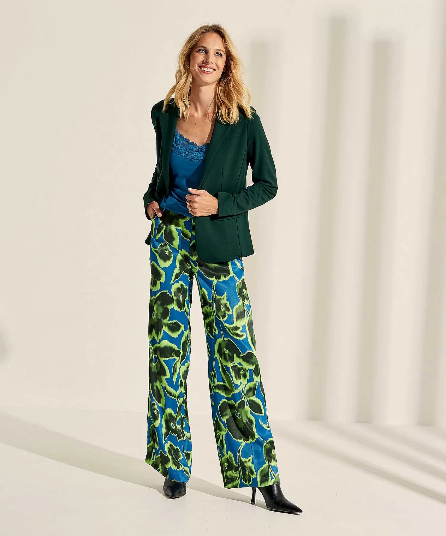 KYRA Pantalones Sedosos Flor Agatha Cheap