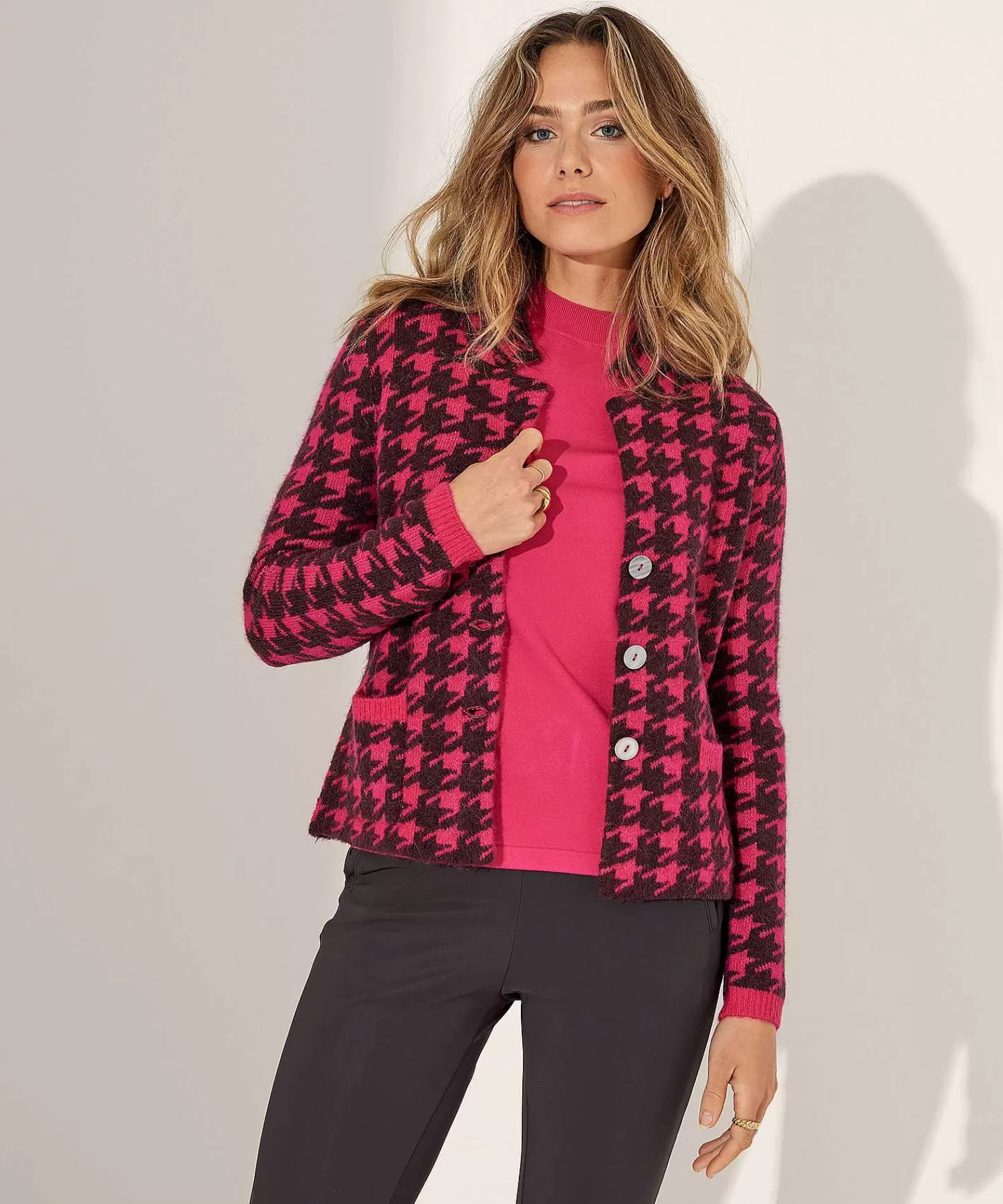 KYRA Pied-De-Poule Blazer Chaqueta Kitty Outlet