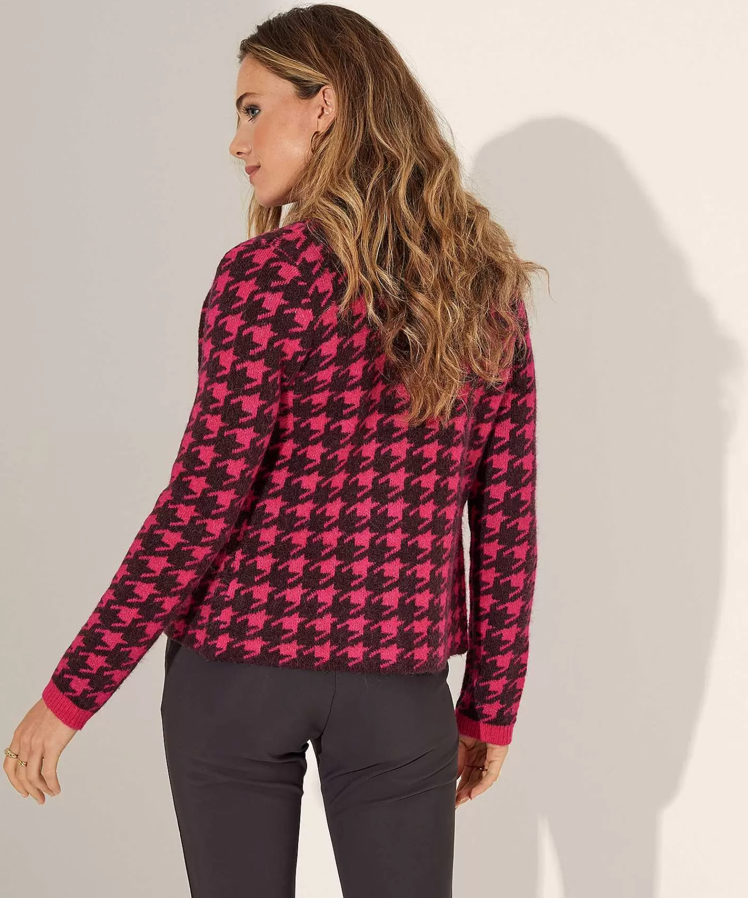 KYRA Pied-De-Poule Blazer Chaqueta Kitty Outlet