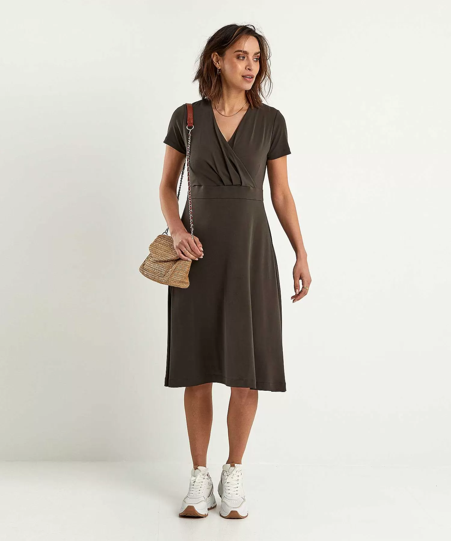 KYRA Slinky Vestido Cruzado Pam Cheap