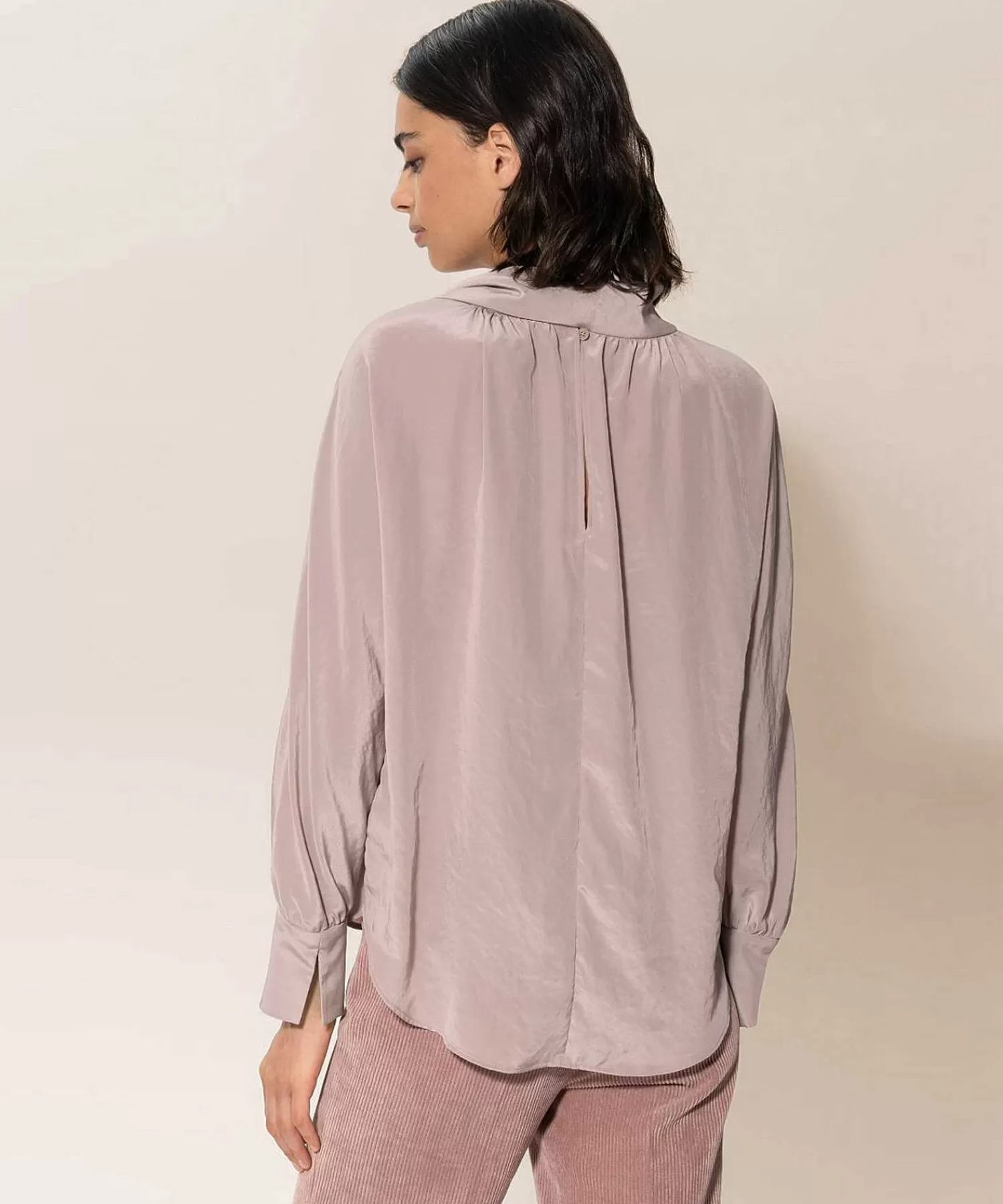 Luisa Cerano Blusa Sedosa Con Lazo Cheap