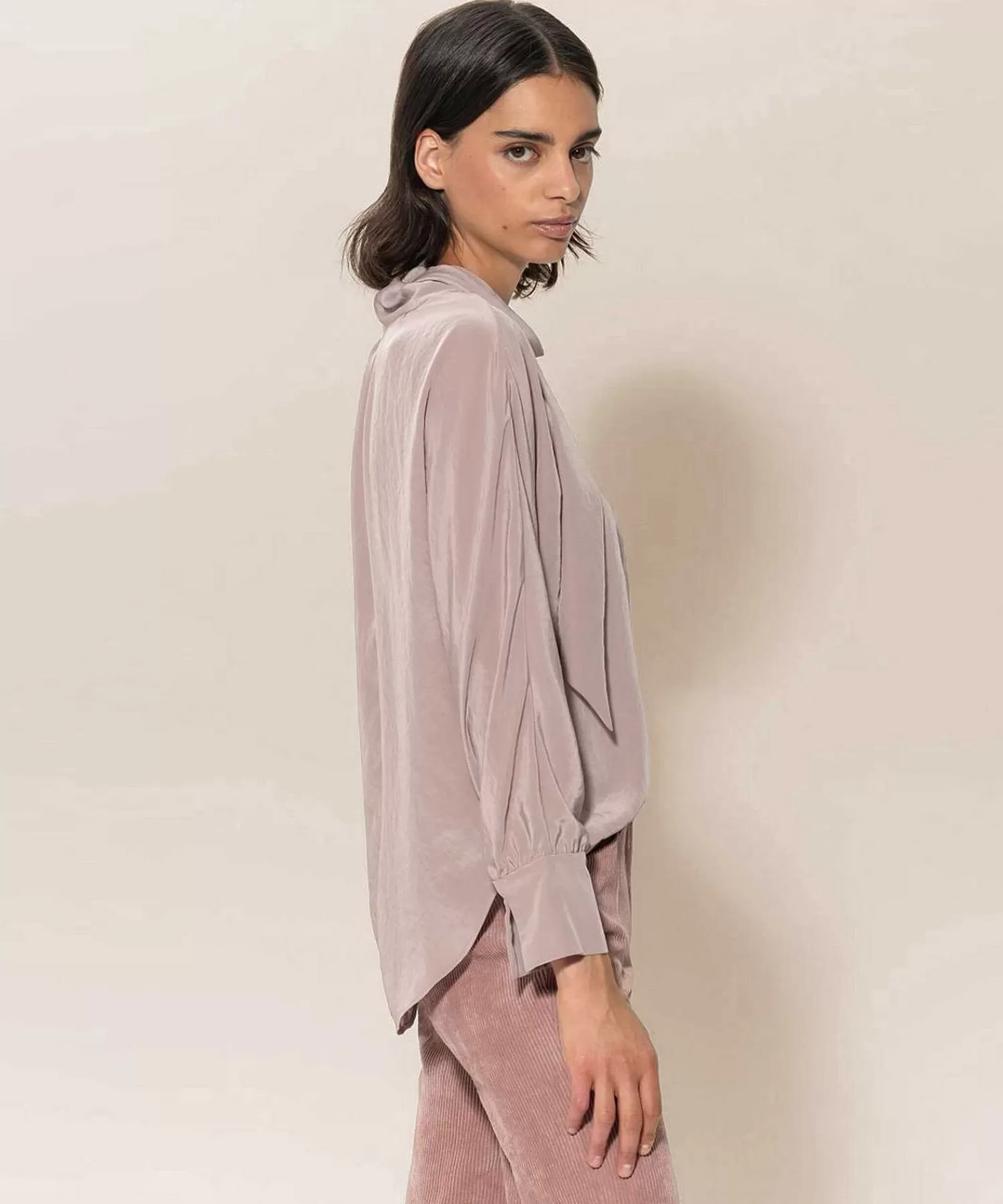 Luisa Cerano Blusa Sedosa Con Lazo Cheap