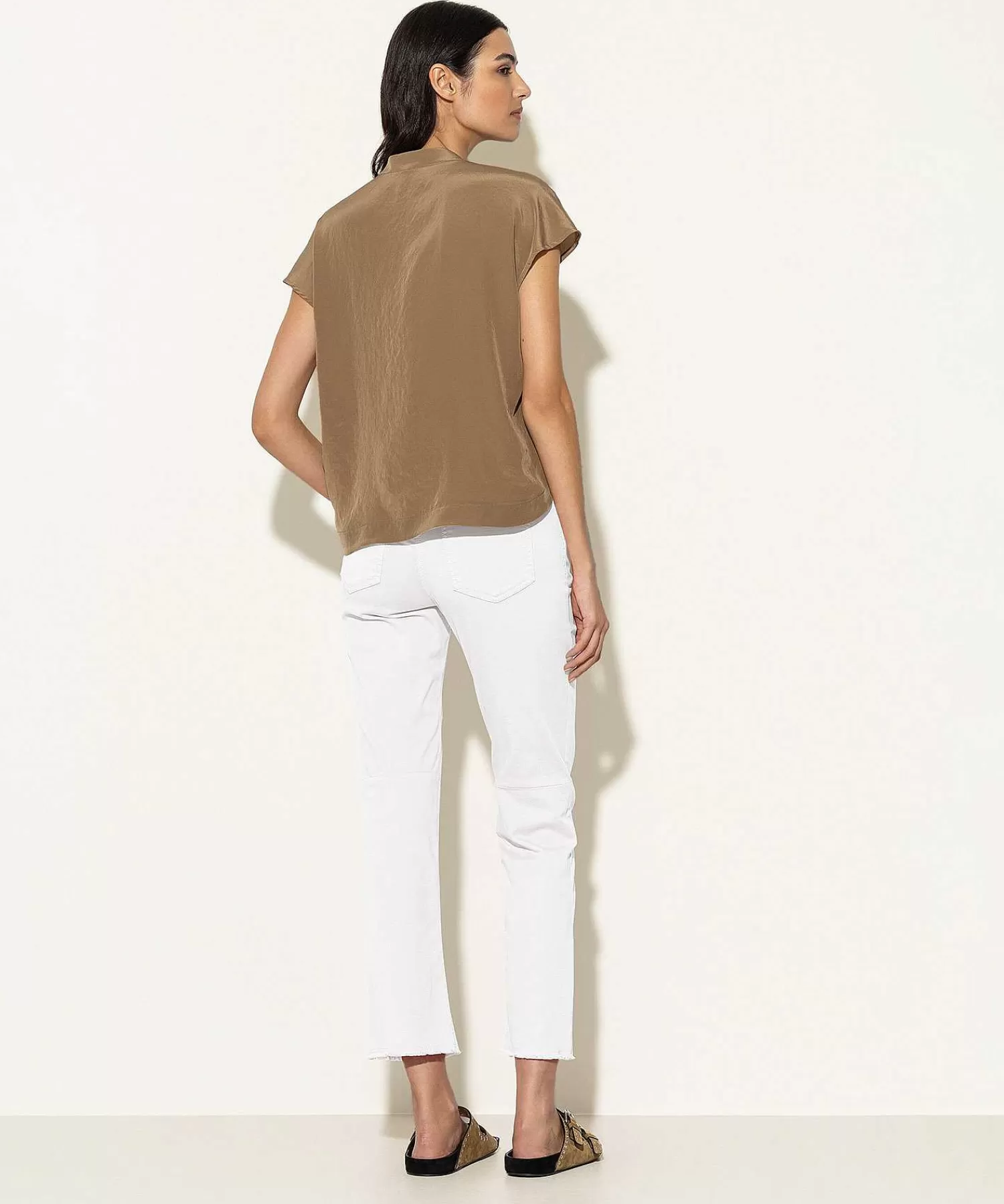 Luisa Cerano Pantalones Kick Flare Algodon Suave Shop