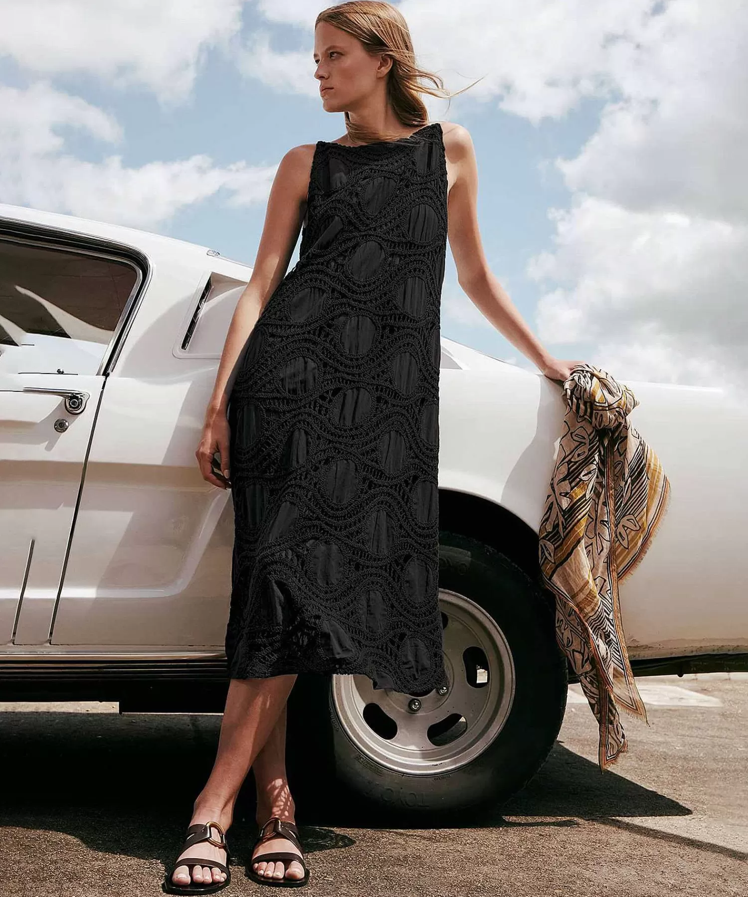 Luisa Cerano Vestido Sin Mangas De Ganchillo Cheap