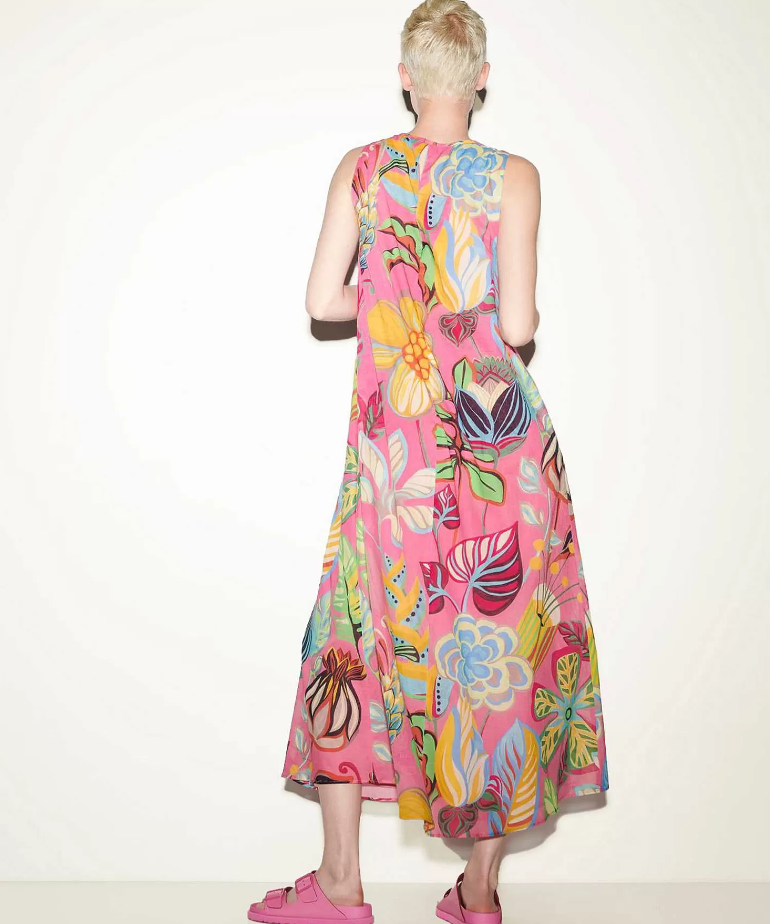 Luisa Cerano Vestido Sin Mangas Estampado Flores Tropicales Best