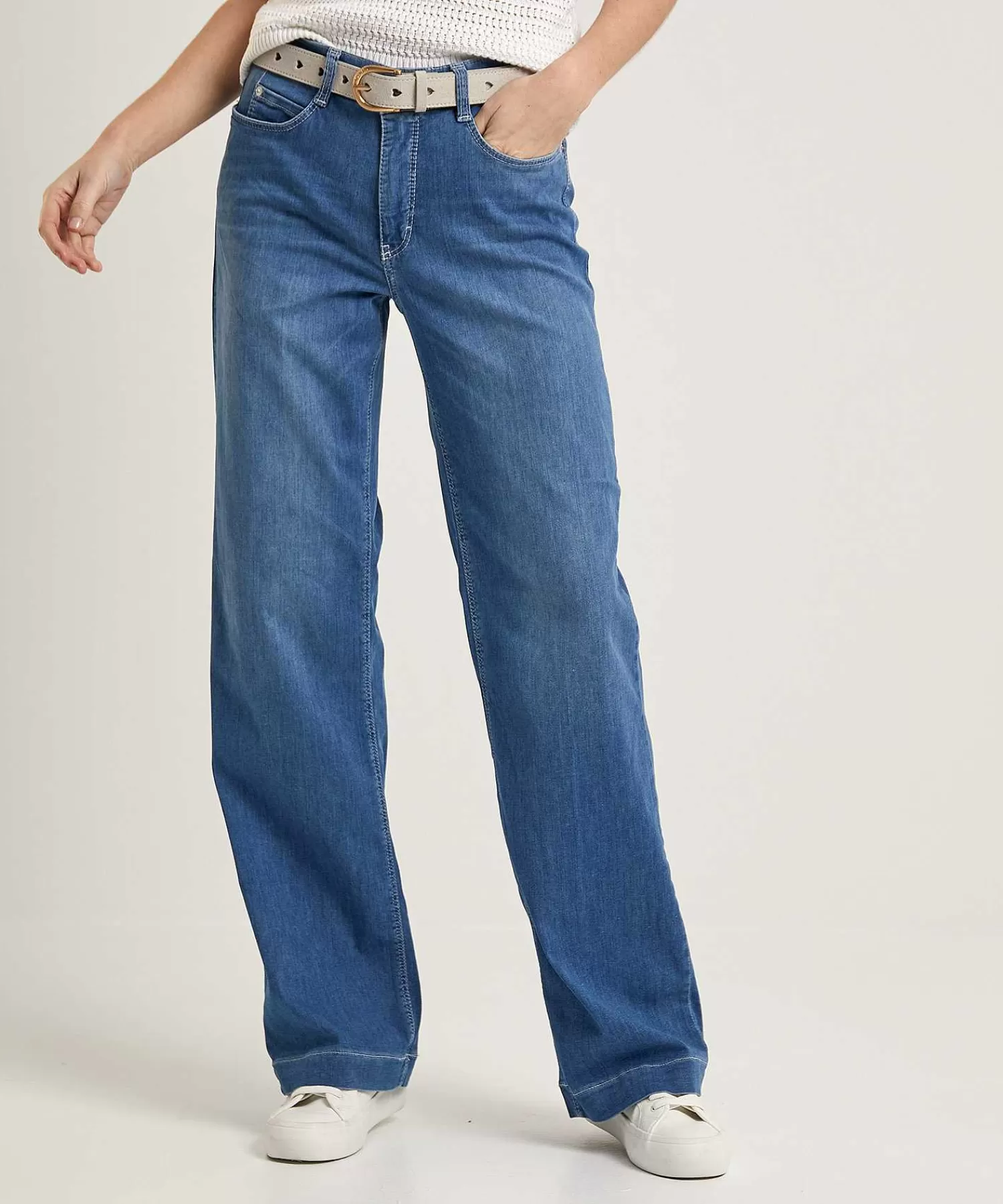 MAC Jeans Vaqueros De Mezclilla Suave Con Pernera Ancha Dream Wide Cheap