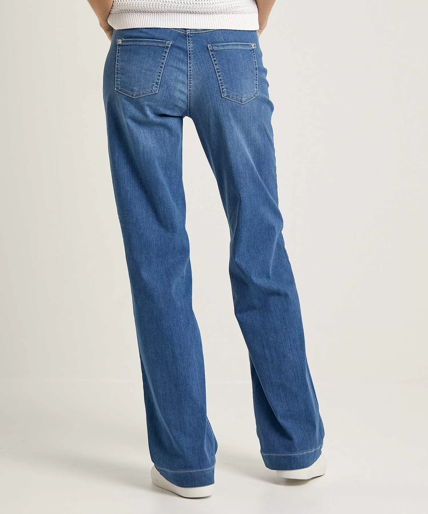 MAC Jeans Vaqueros De Mezclilla Suave Con Pernera Ancha Dream Wide Cheap