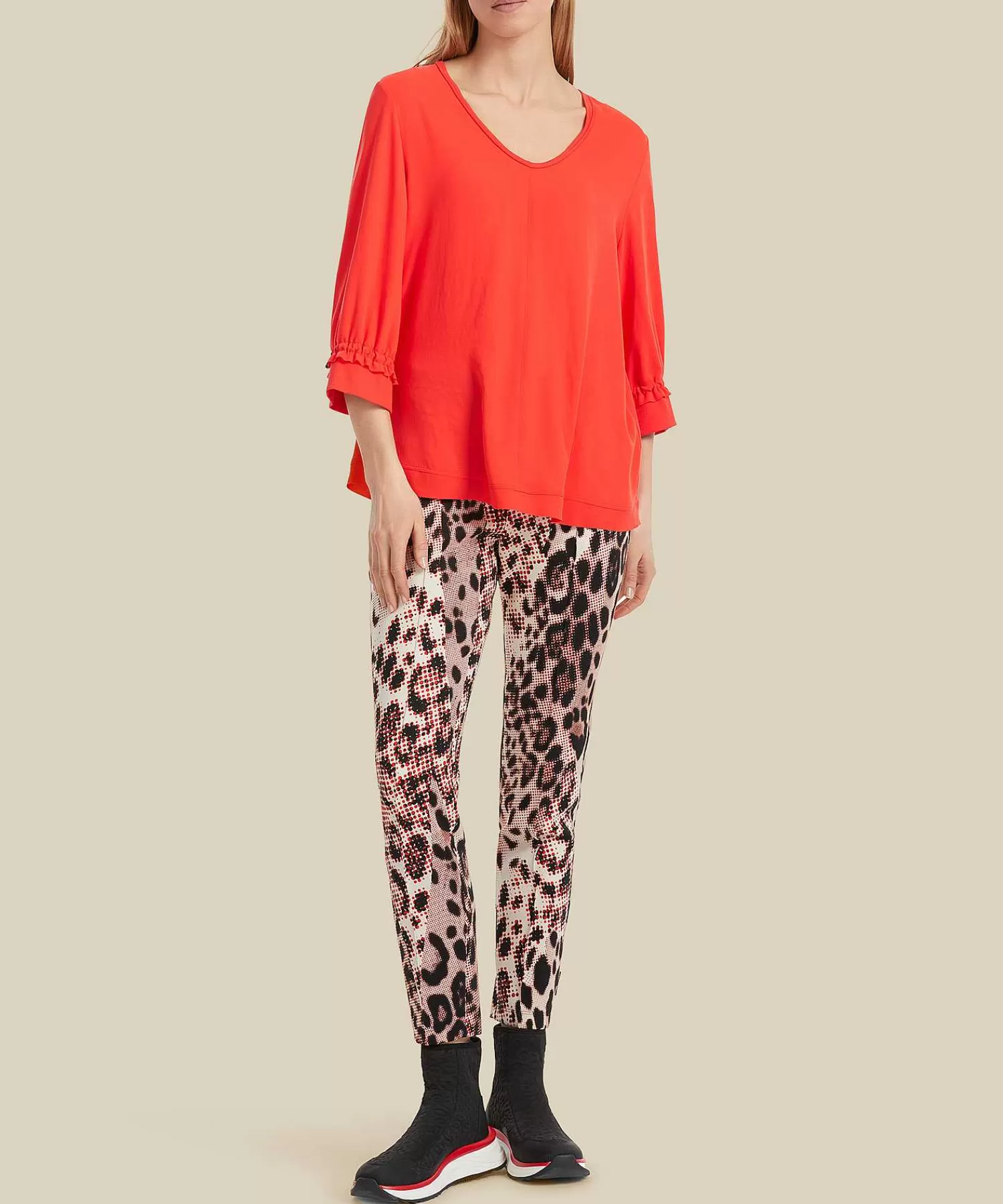 Marc Cain Sports Marc Cain Blusa Deportiva Camisa Japonesa 'Seda' Discount