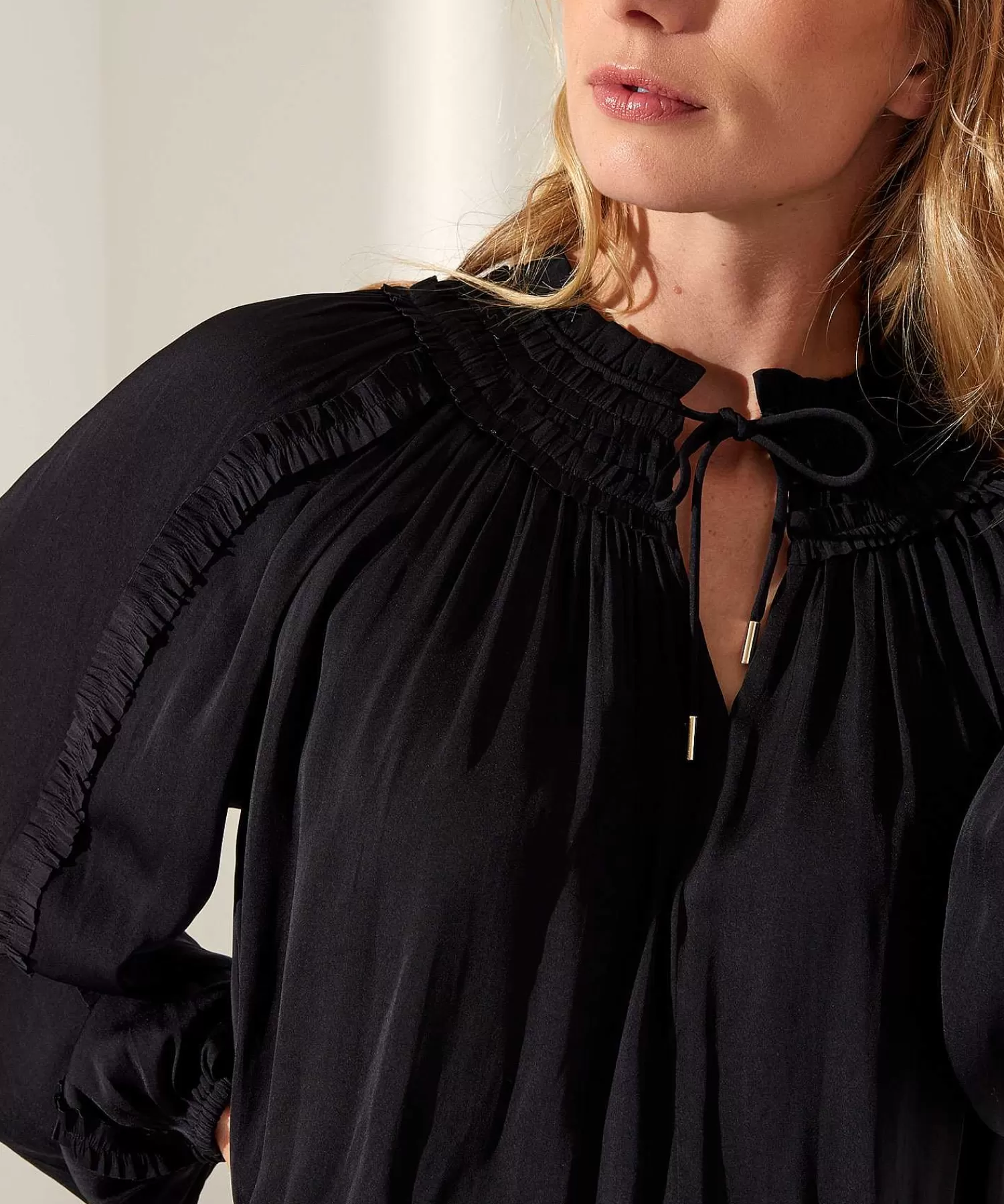 Marc Cain Collections Marc Cain Blusa 'Seda Japonesa' Hot