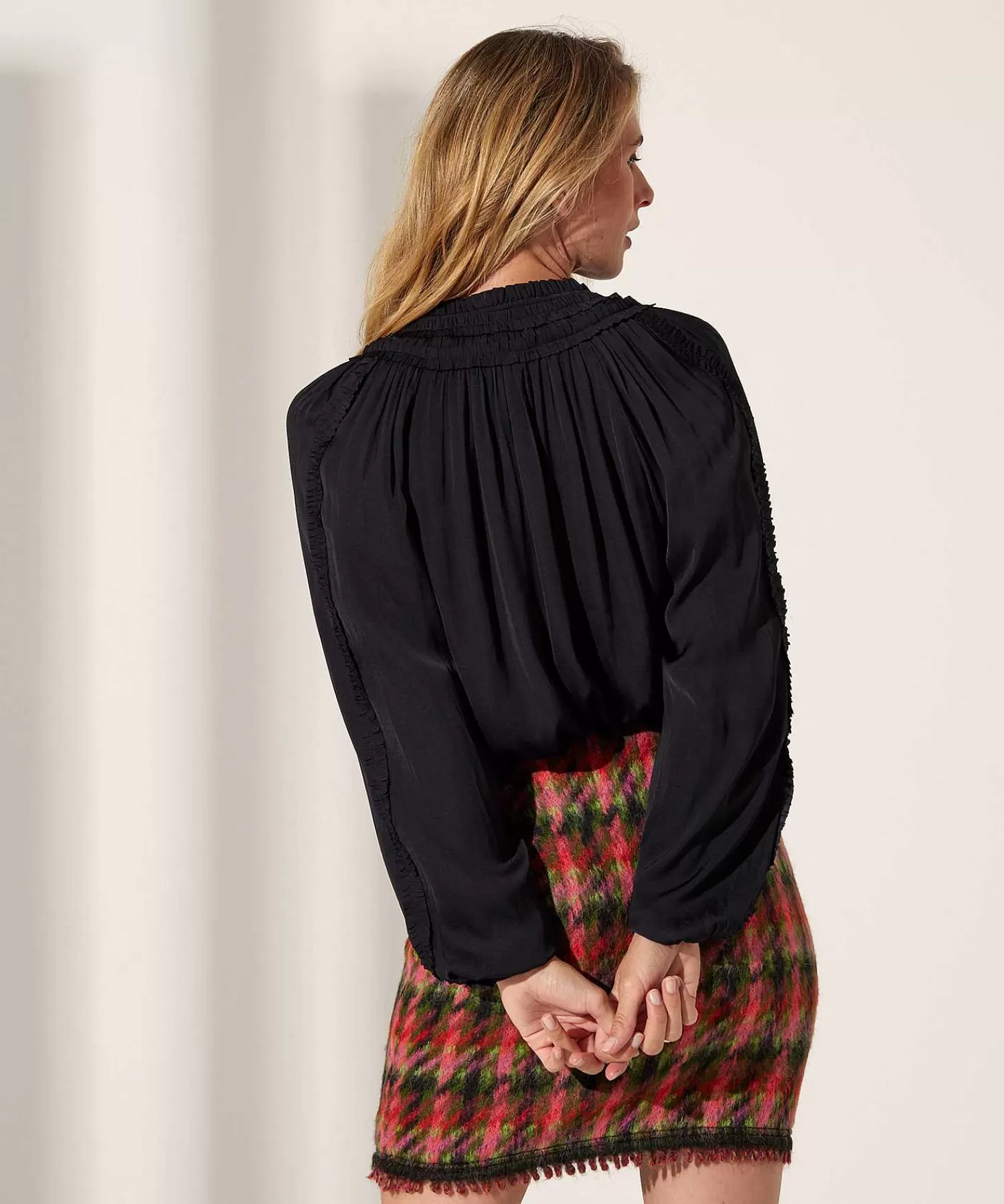 Marc Cain Collections Marc Cain Blusa 'Seda Japonesa' Hot