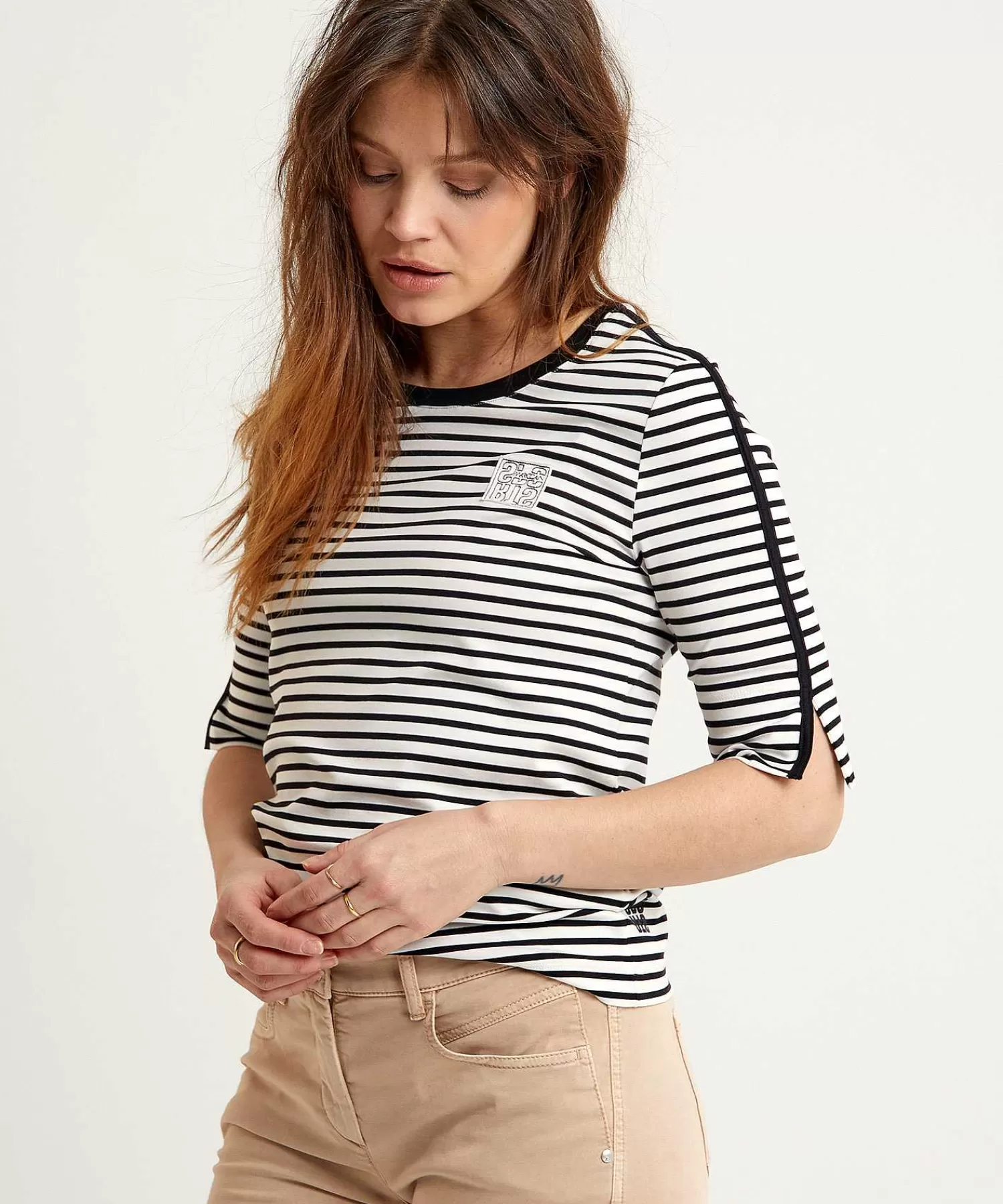 Marc Cain Sports Marc Cain Camiseta Deportiva Rayas Outlet