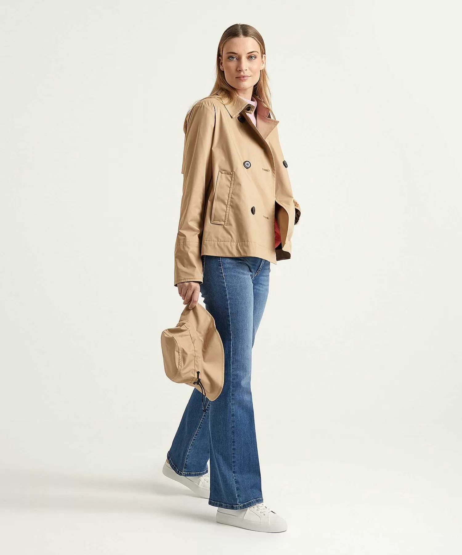 Marc Cain Sports Marc Cain Chaqueta Corta Deportiva Cruzada Con Gorro De Pescador Discount