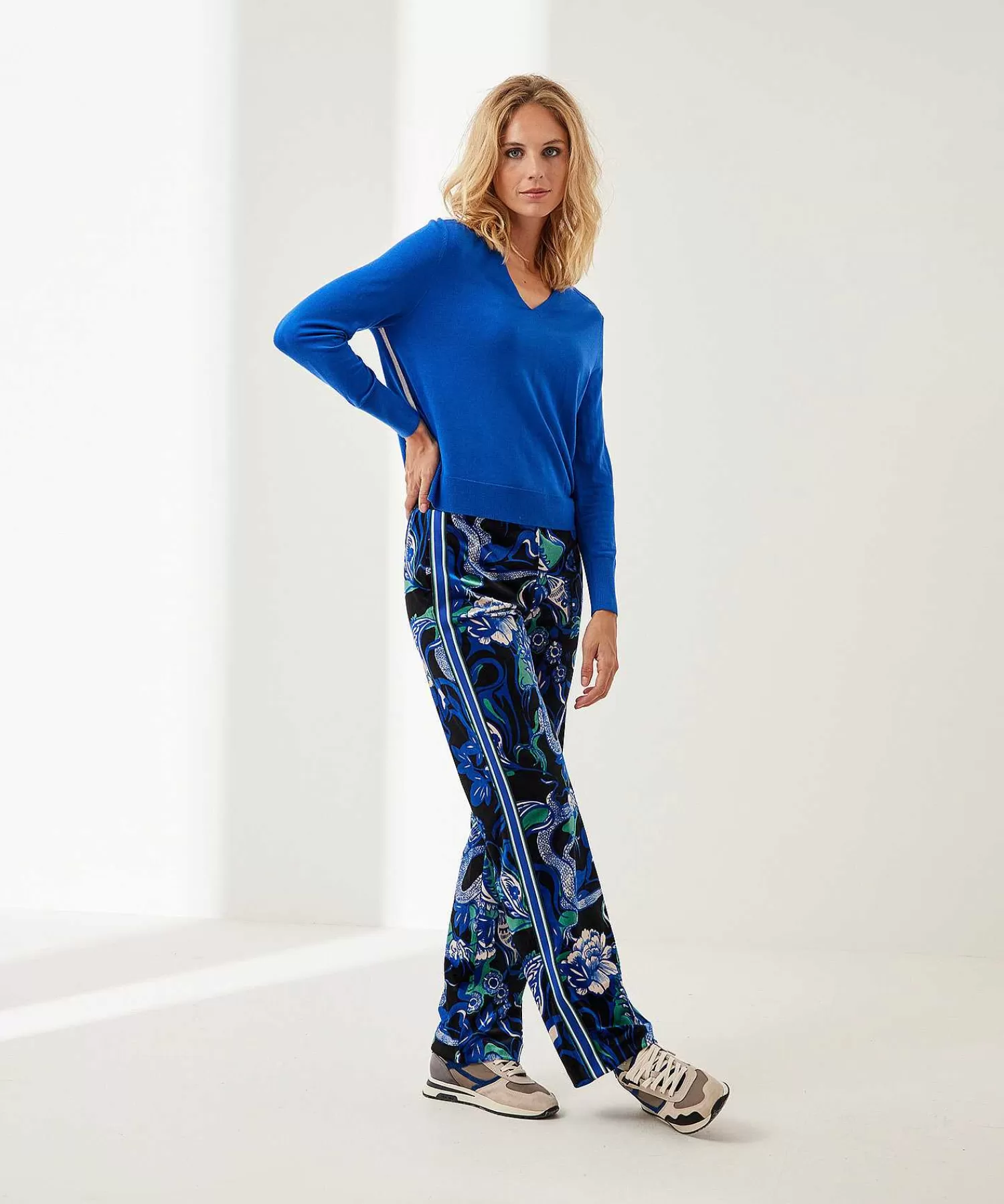 Marc Cain Sports Marc Cain Jersey Deportivo Ribetes En Contraste Mezcla De Lana Clearance