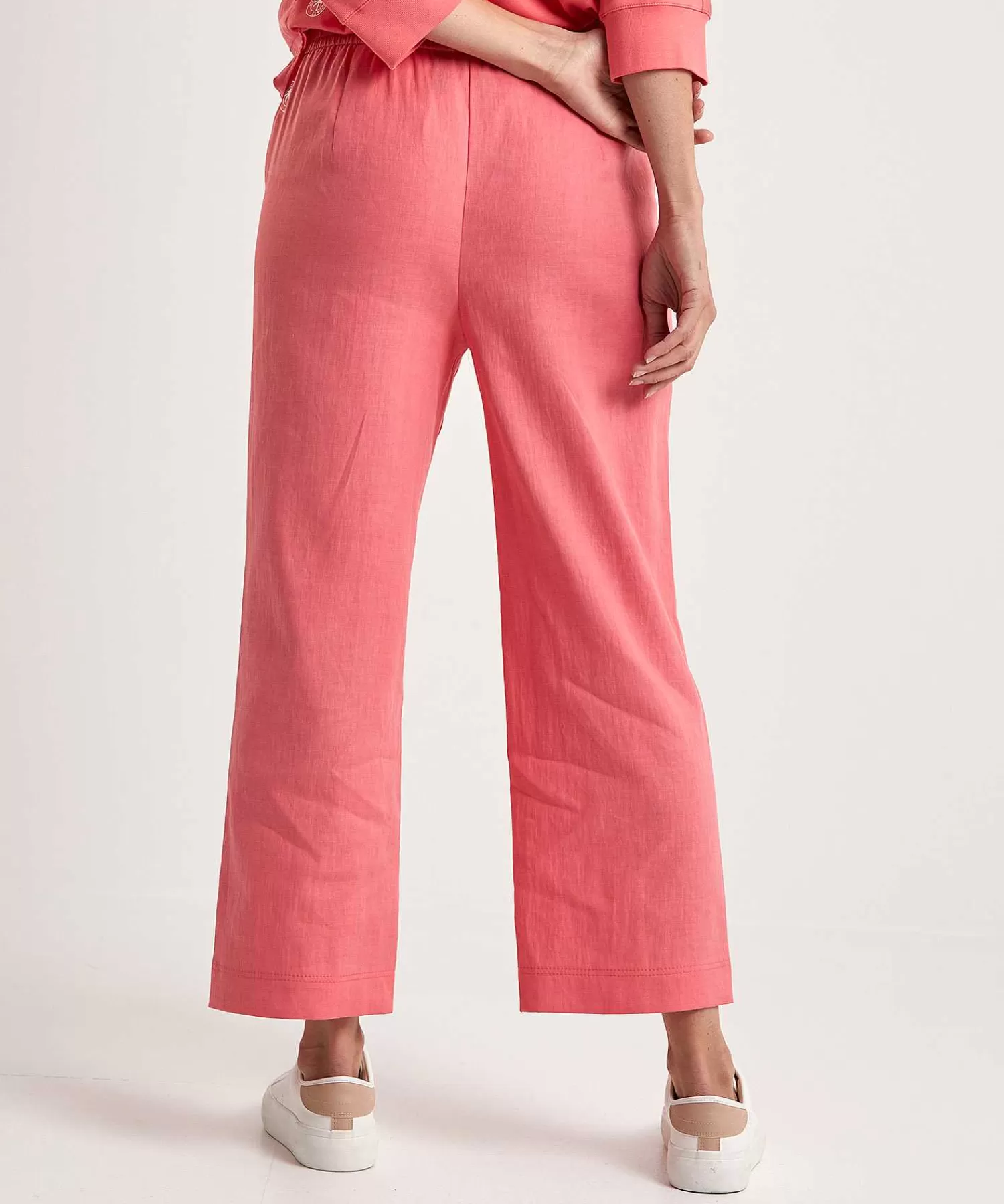 Marc Cain Sports Marc Cain Pantalon Deportivo Cropped Mezcla De Lino Wusu Sale