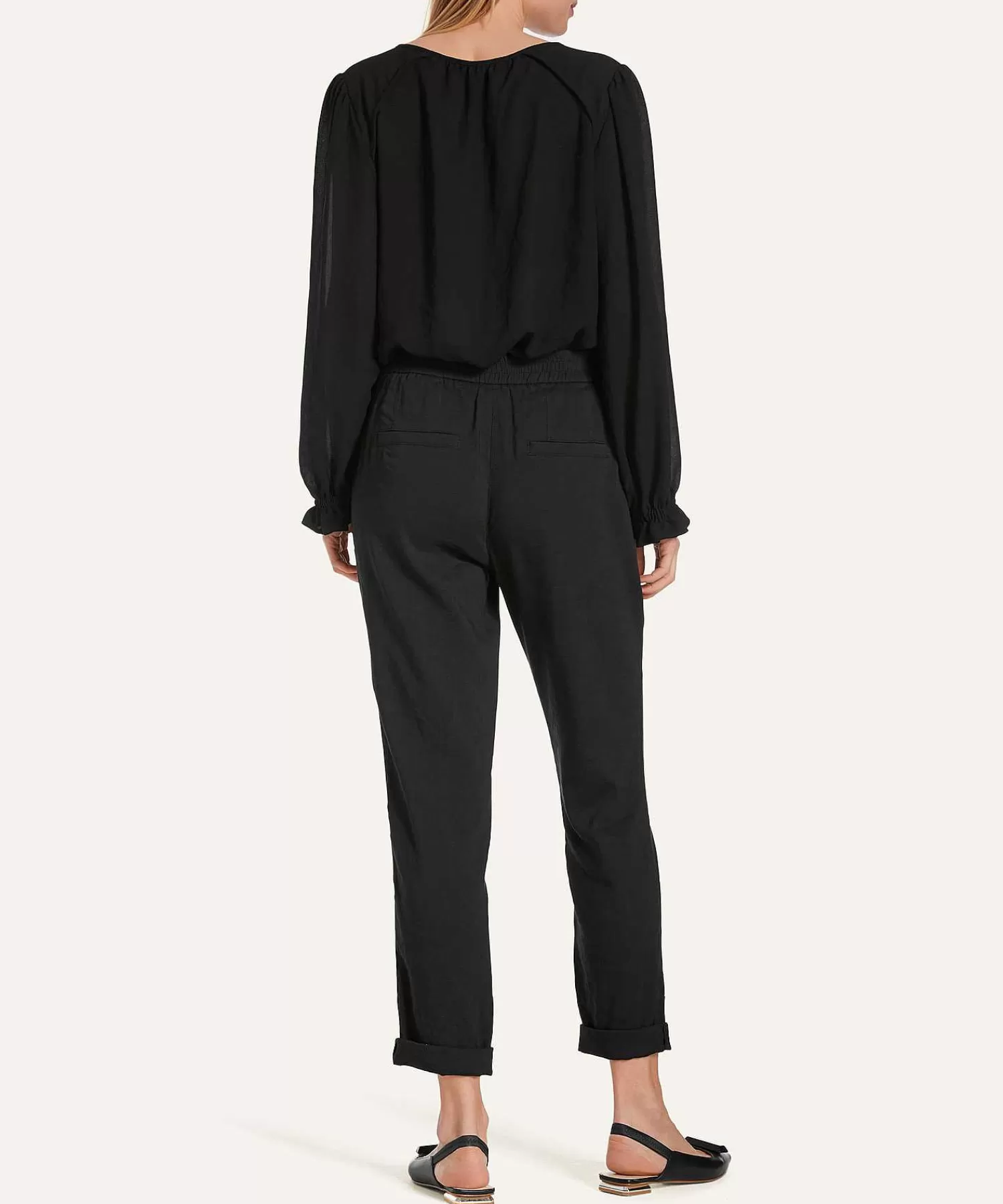 Marc Cain Collections Marc Cain Pantalones De Mezcla De Lino Roanne Cheap
