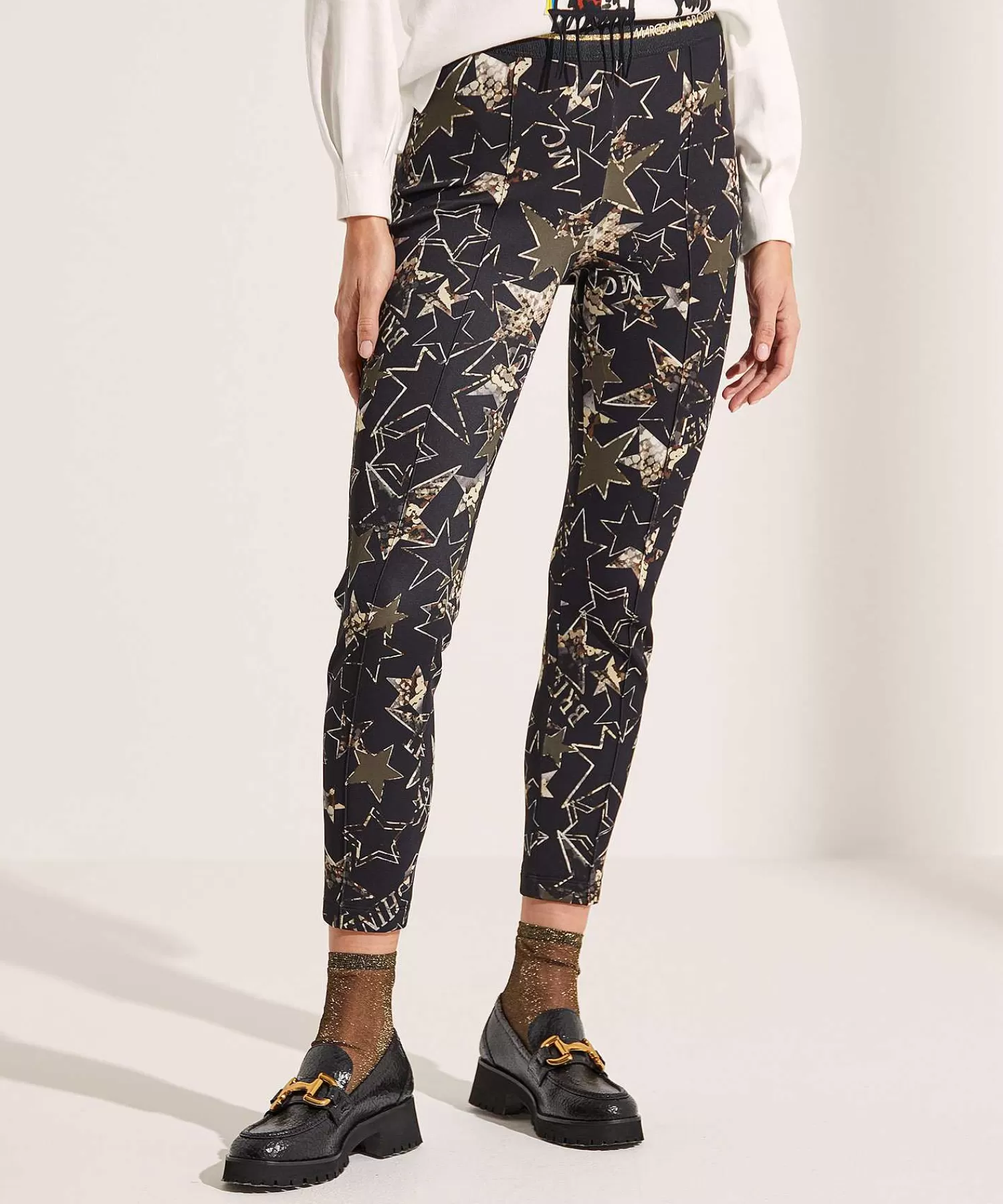 Marc Cain Sports Marc Cain Pantalones Deportivos De Buceo Con Estampado De Estrellas Cheap