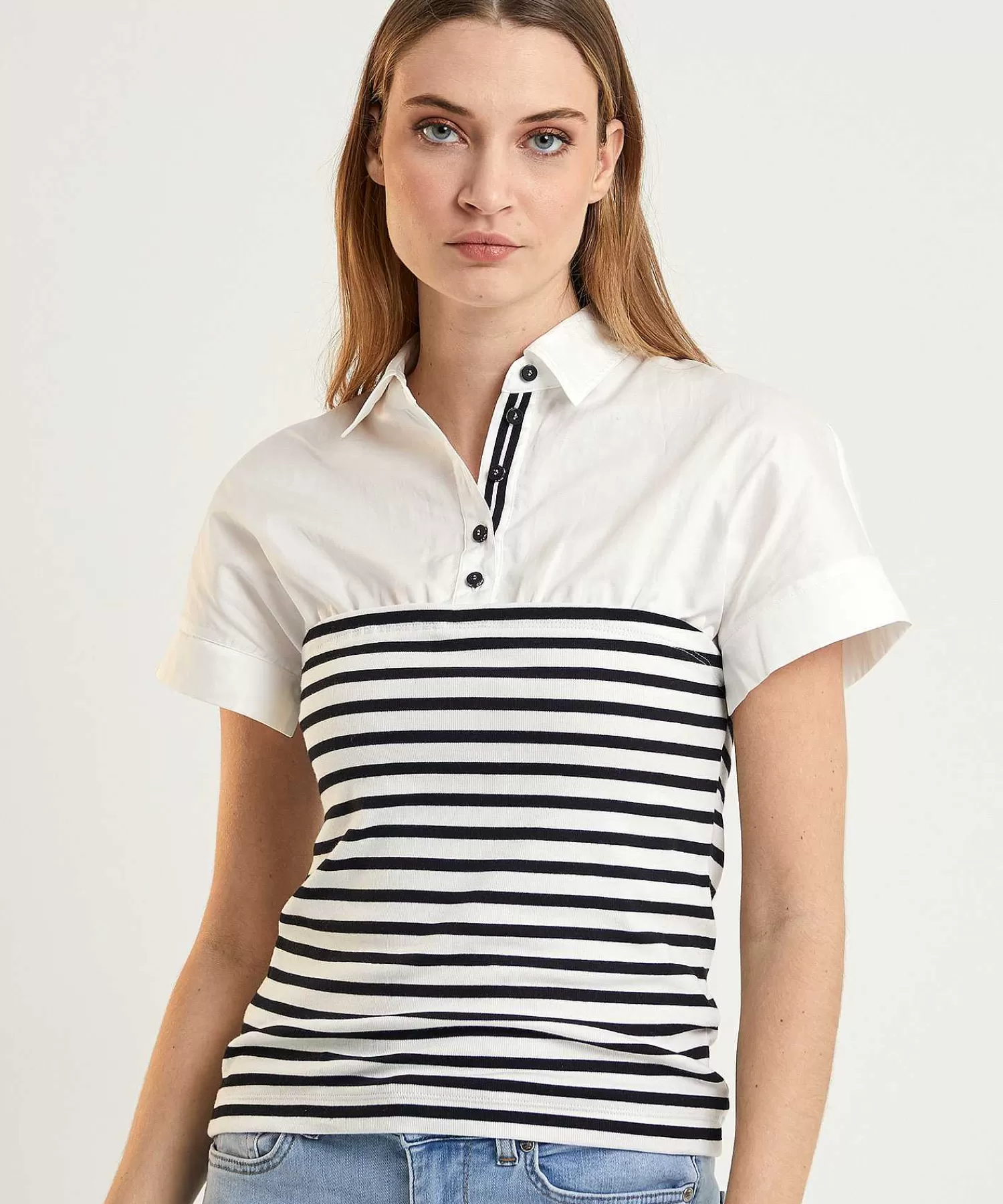 Marc Cain Sports Marc Cain Polo Deportivo Blusa Rayas Outlet