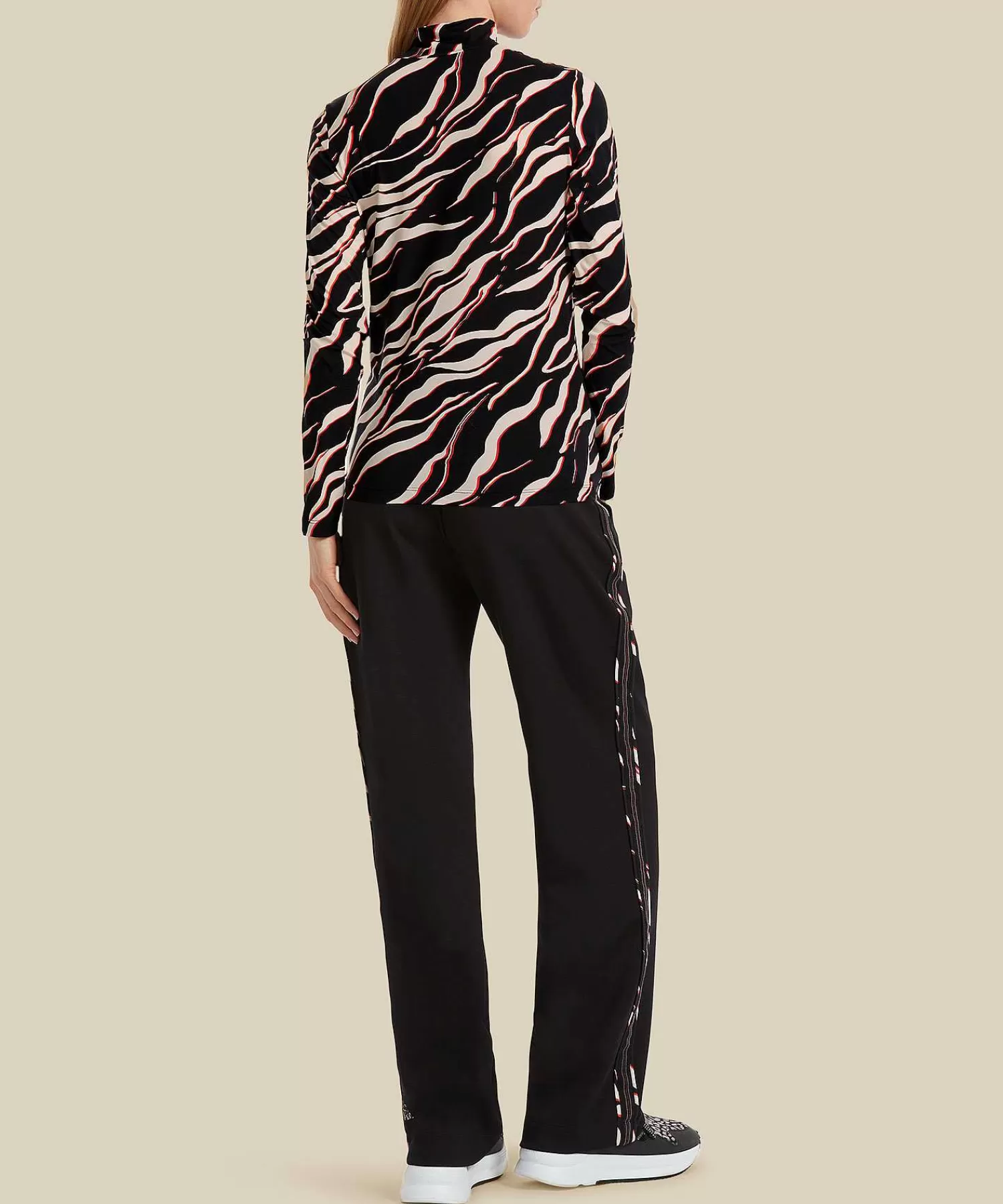 Marc Cain Sports Panty-Feel Con Cuello Alto Y Estampado De Cebra New