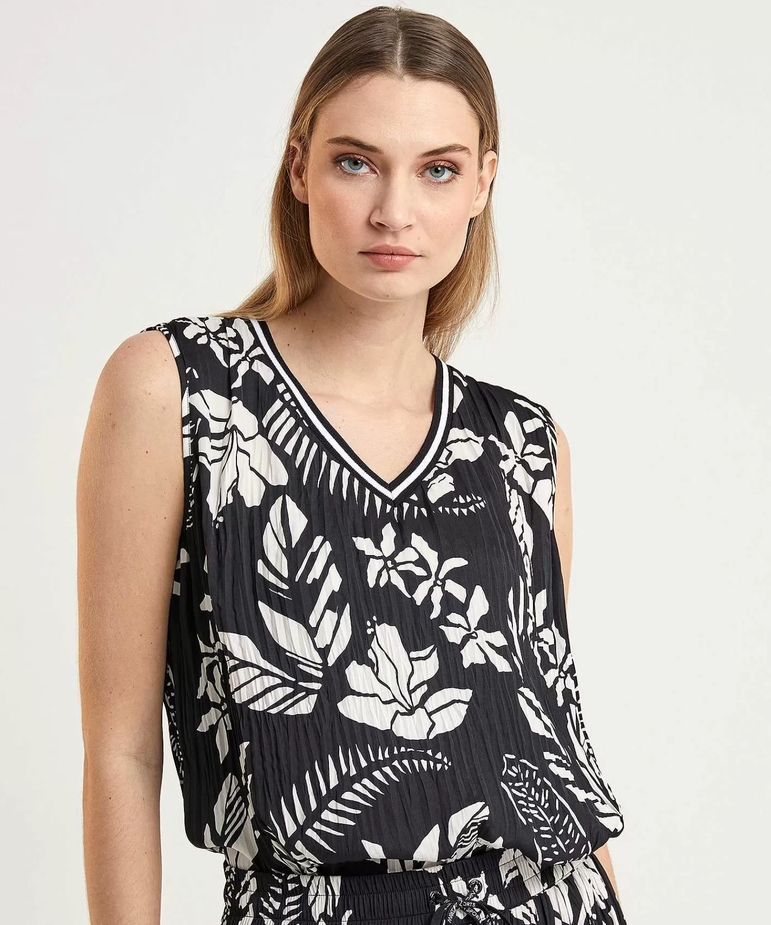 Marc Cain Sports Marc Cain Top Deportivo Plisado Con Estampado Floral Best