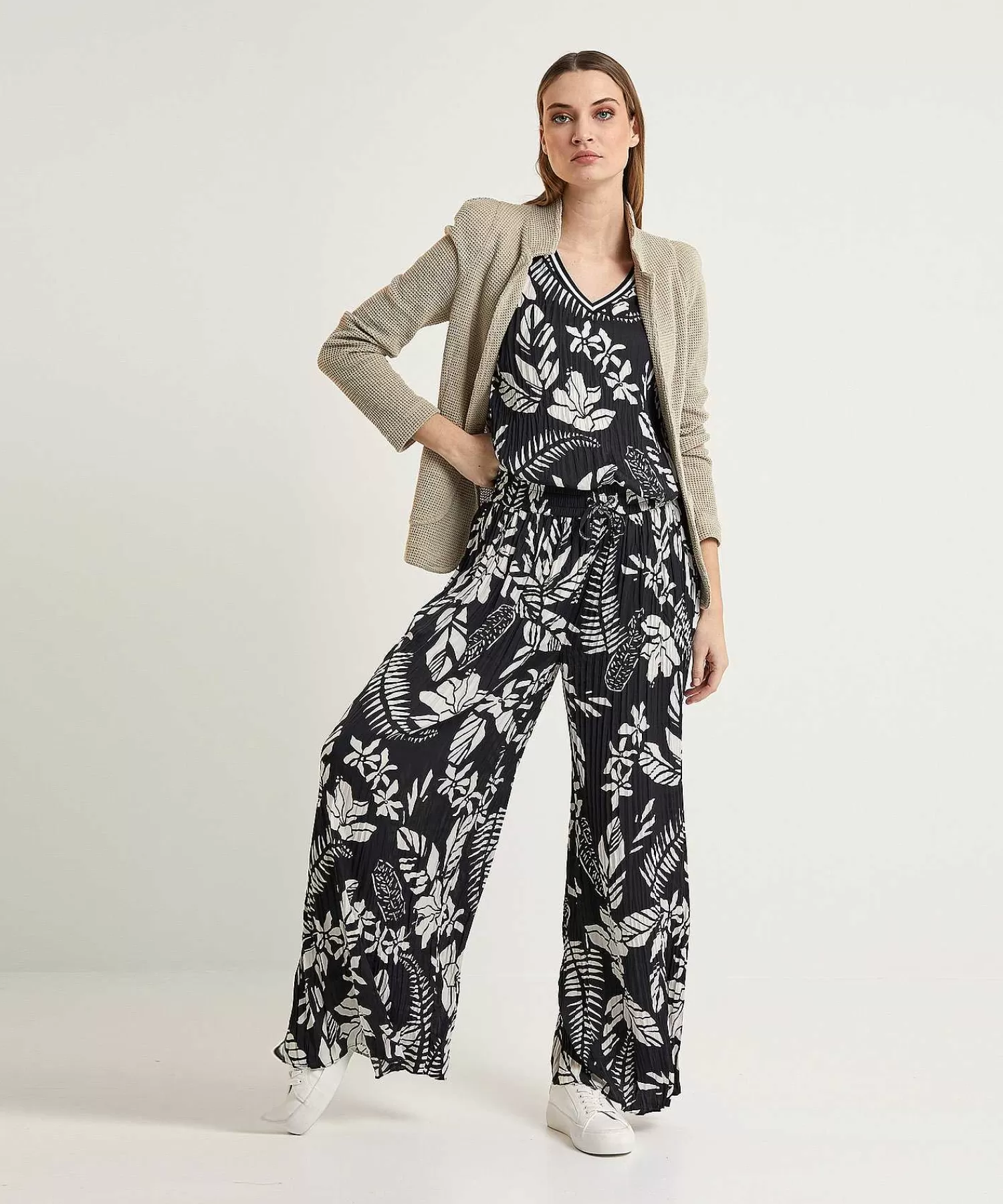 Marc Cain Sports Marc Cain Top Deportivo Plisado Con Estampado Floral Best