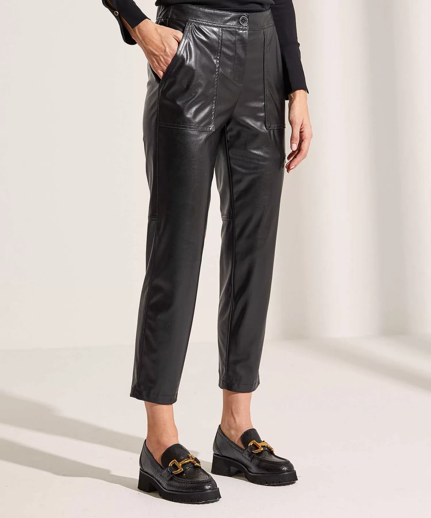 Marc Cain Sports Marc Cain Worker Pantalones Cuero Vegano Rikaze Sale