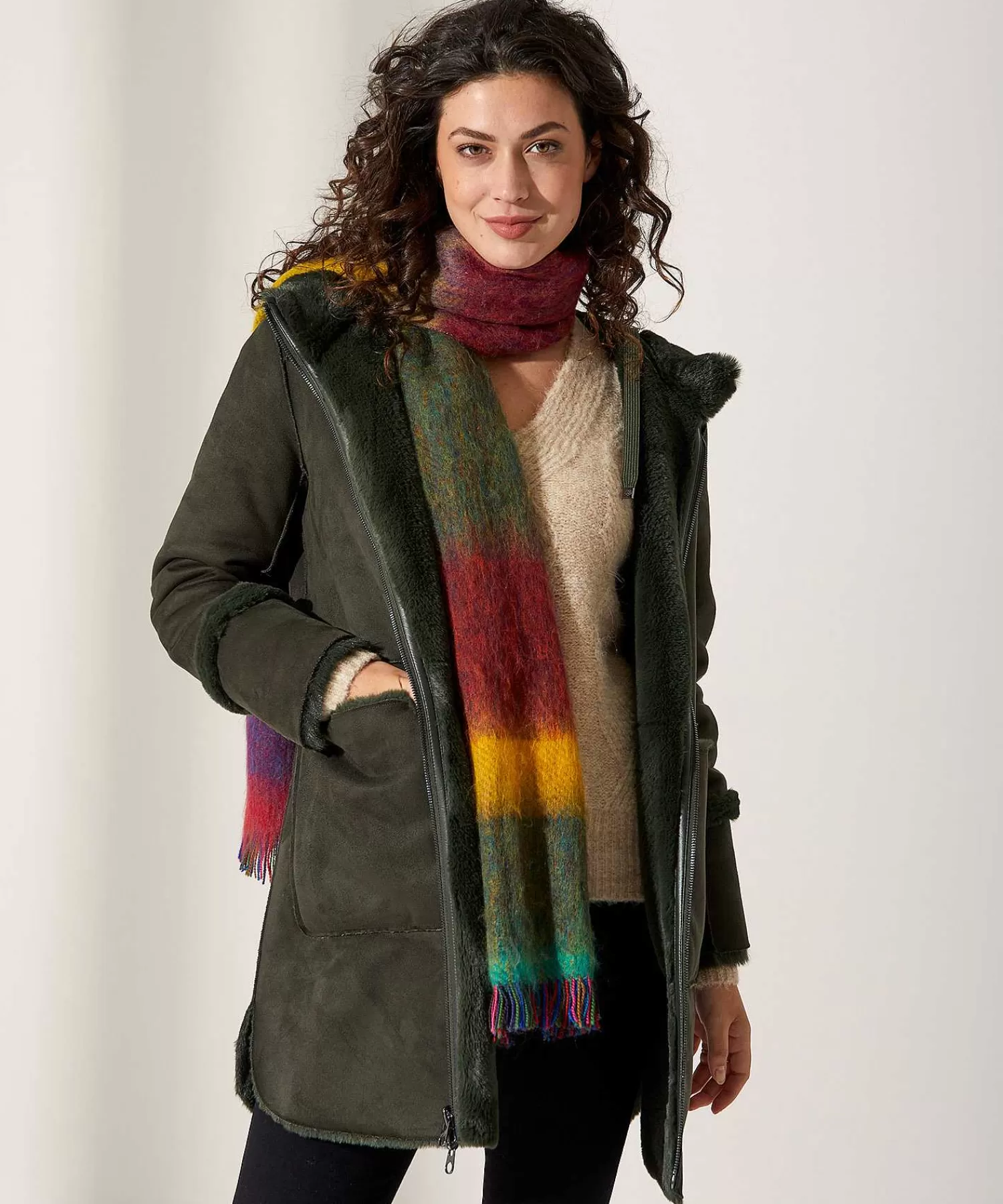 Milestone Chaqueta Reversible De Piel Divertida Maggy Cheap