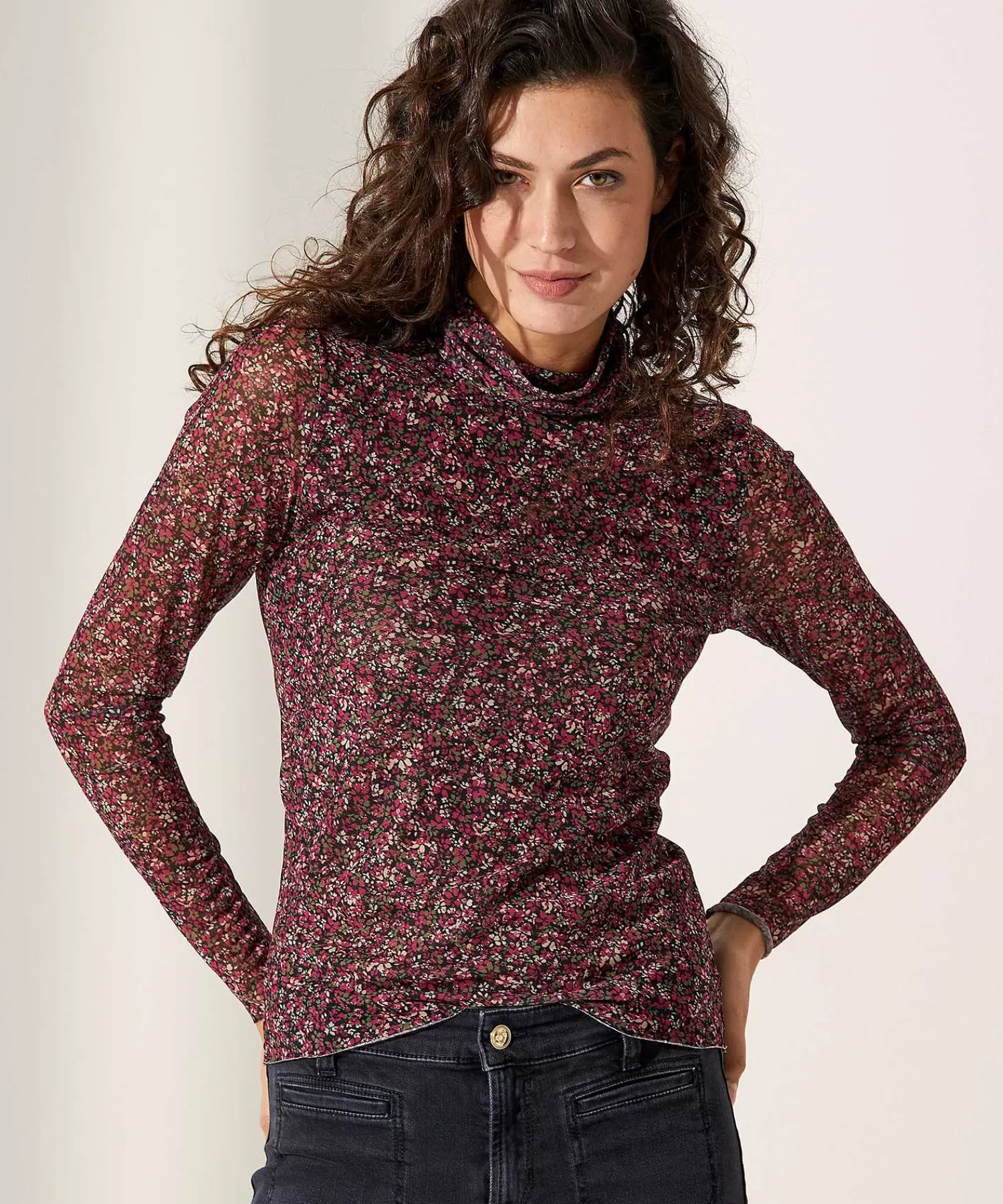 GIULIA E TU Millefleurs De Cuello Alto De Malla Online