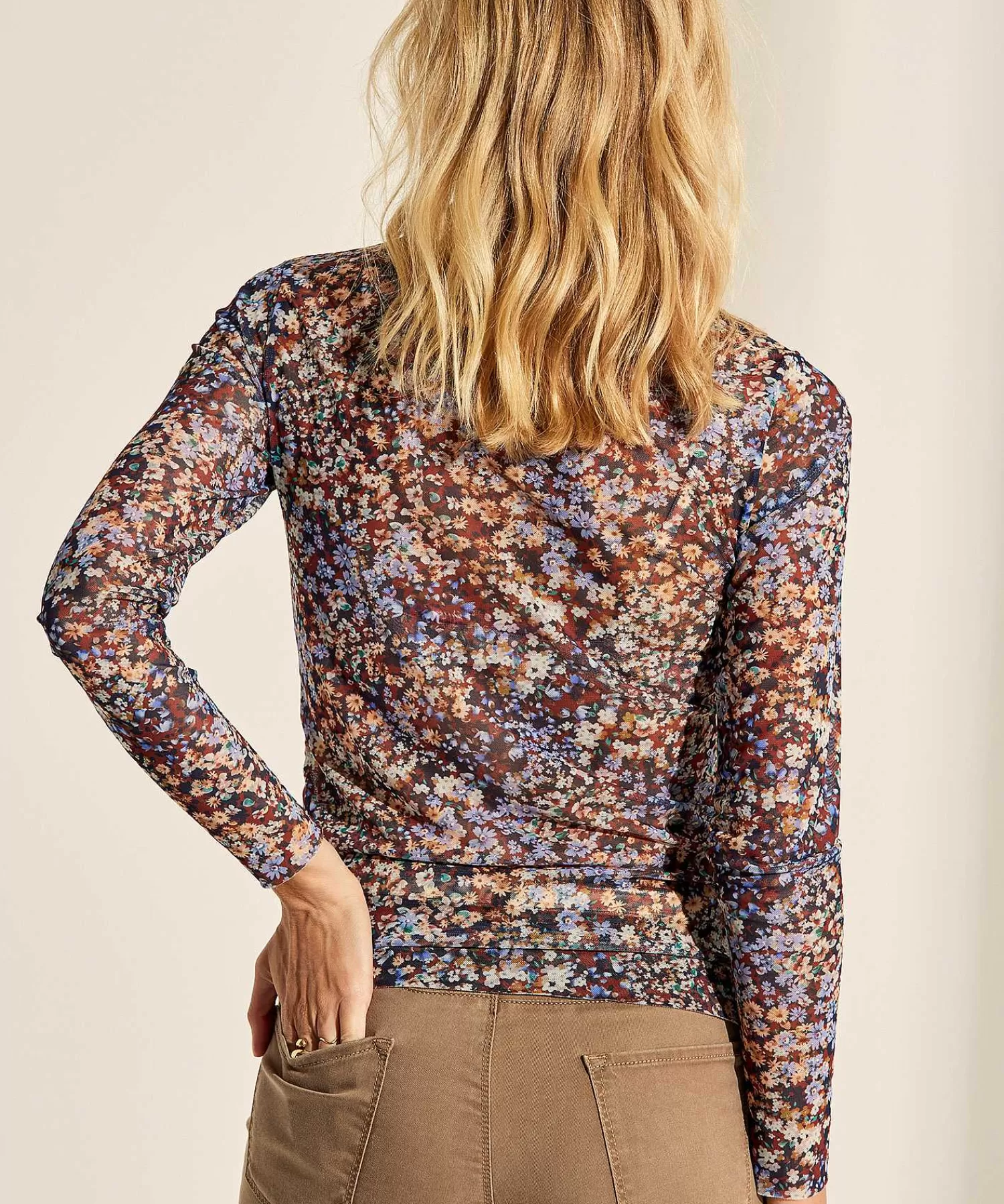 GIULIA E TU Millefleurs De Cuello Alto De Malla Store
