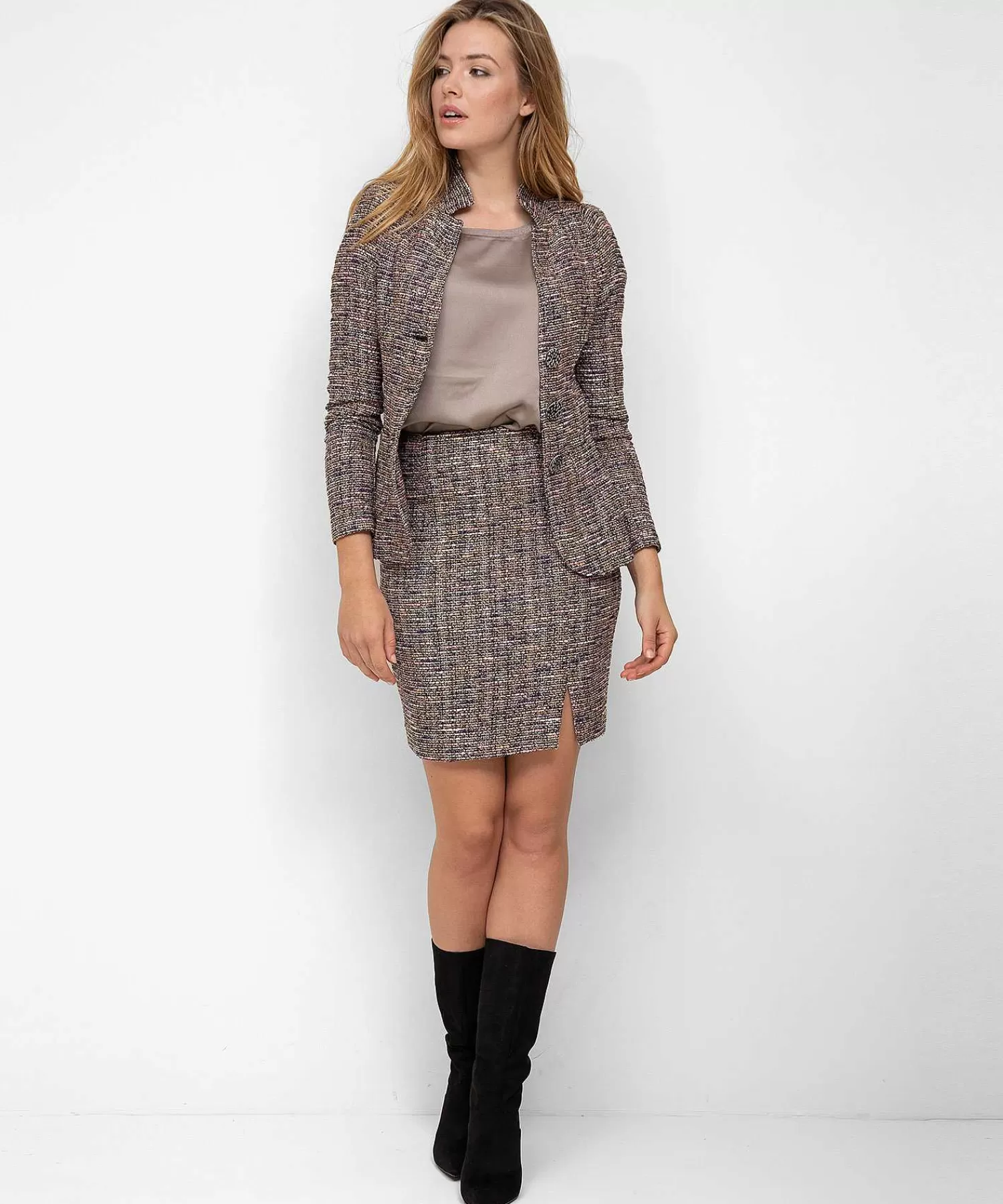 ML Collections Ml Colecciones Falda Tweed Best