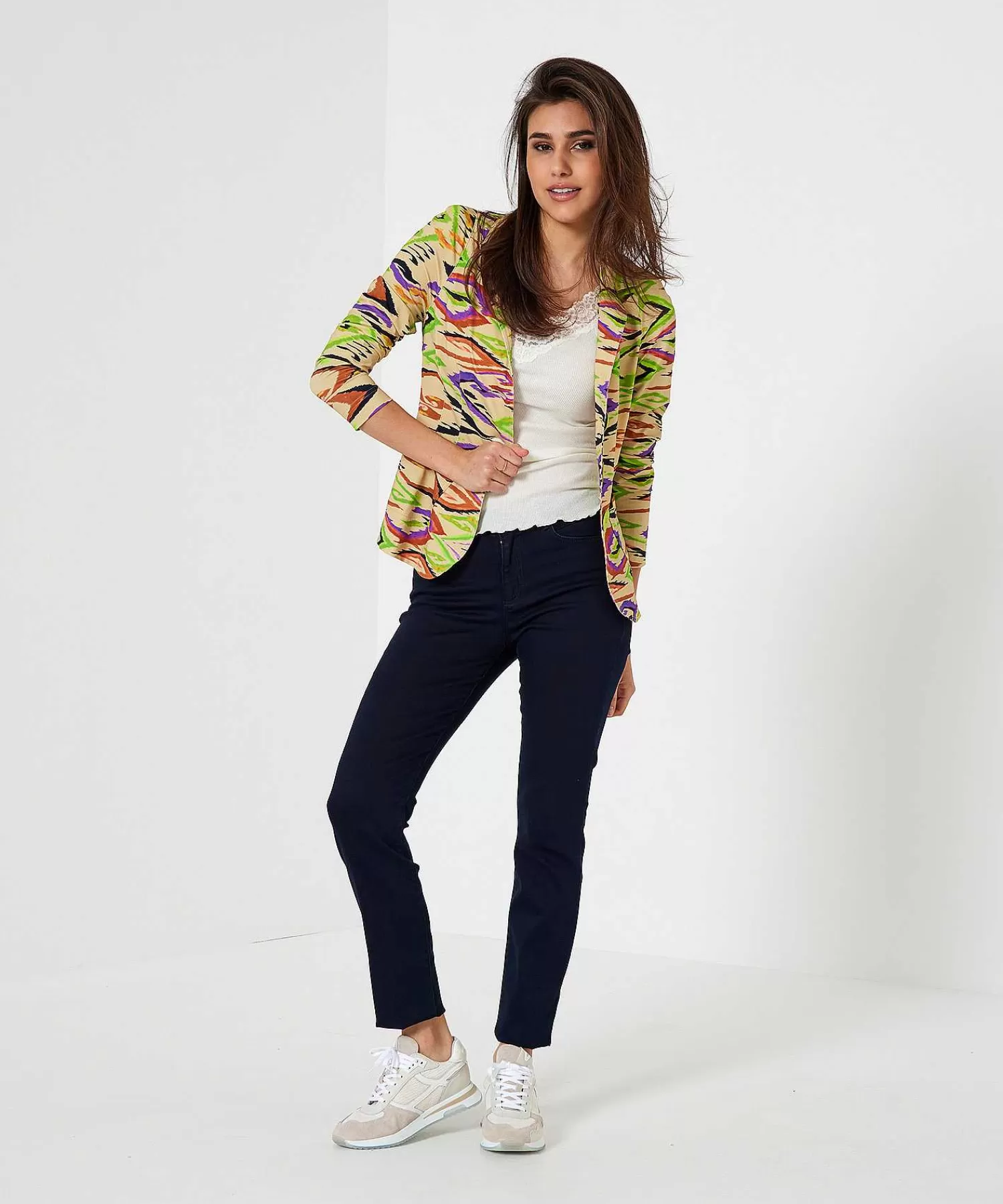 ML Collections Blazer Cenido Con Estampado De Remolinos Cheap